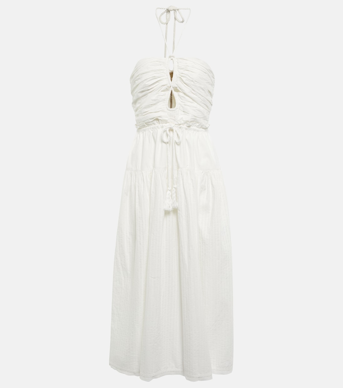 Emmaline halterneck cotton poplin midi dress | Ulla Johnson