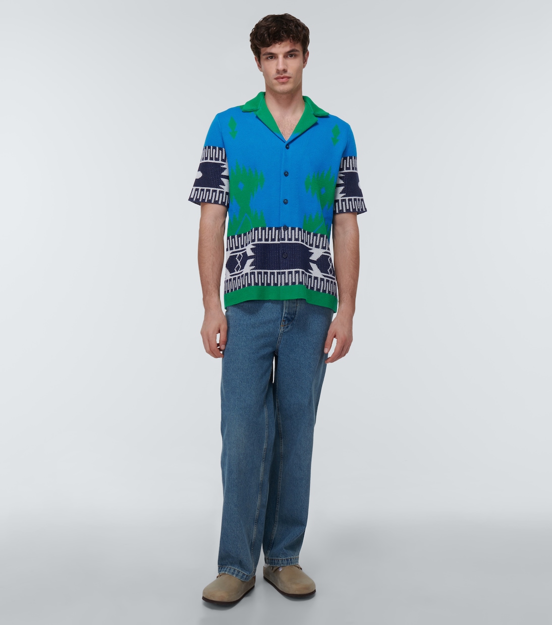 Camisa en piqué de algodón en jacquard | Alanui