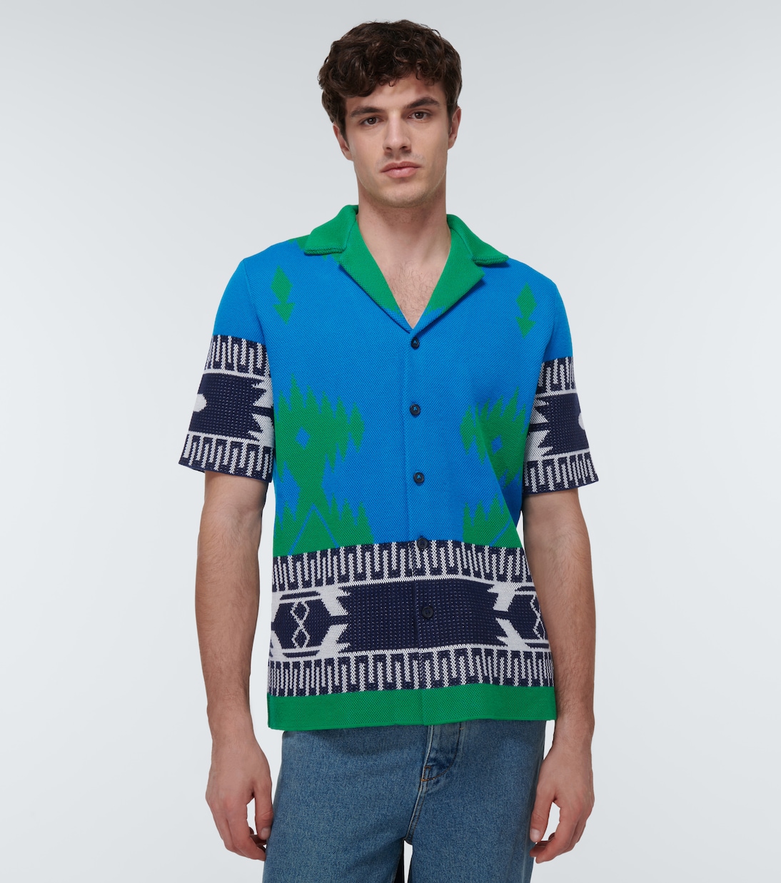 Camisa en piqué de algodón en jacquard | Alanui
