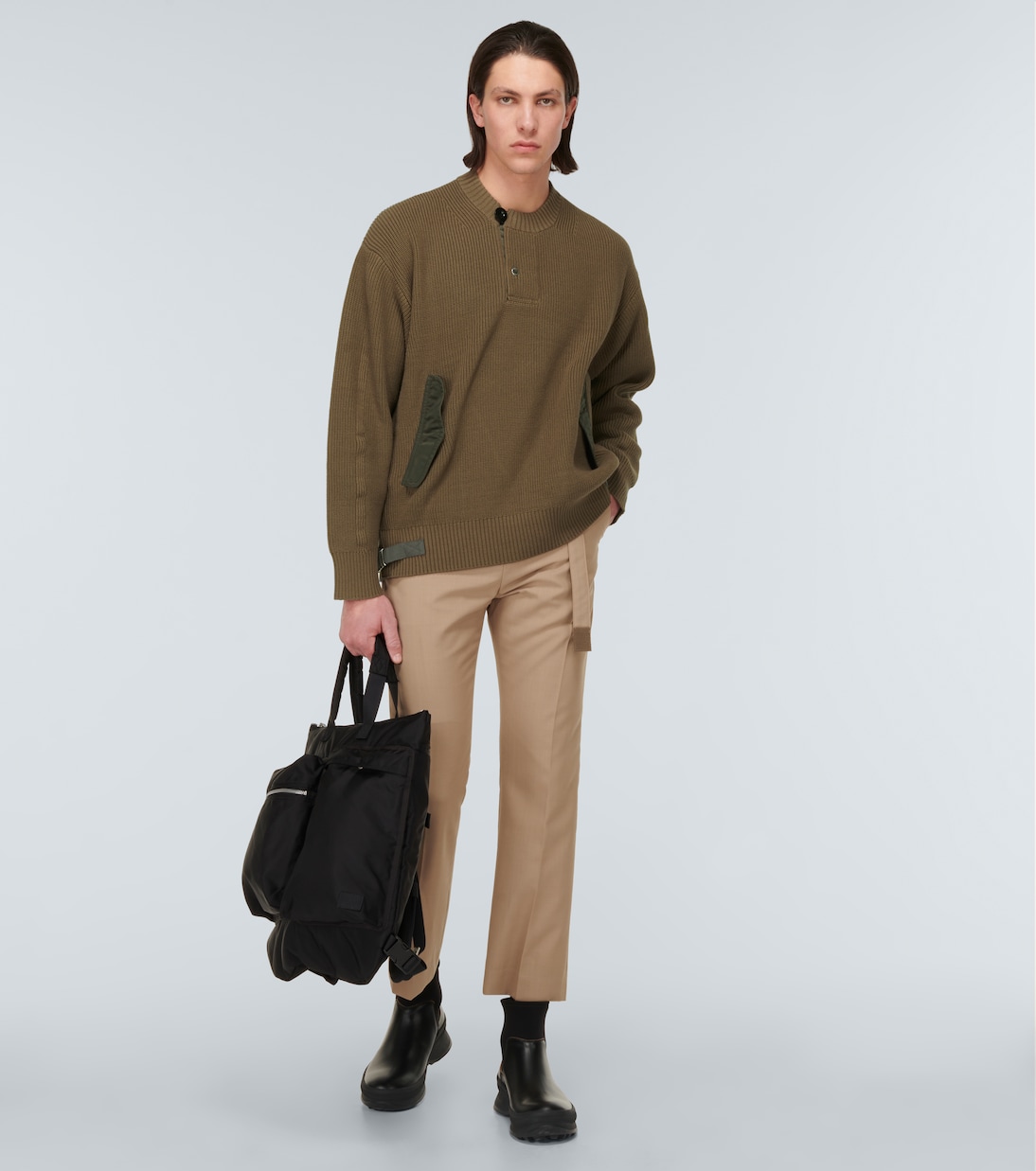Pull en coton mélangé | Sacai