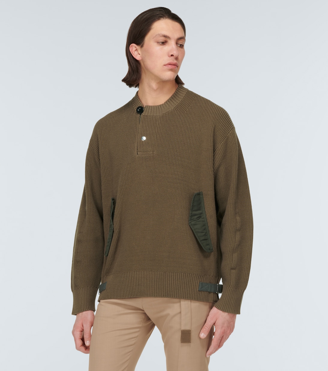Pull en coton mélangé | Sacai