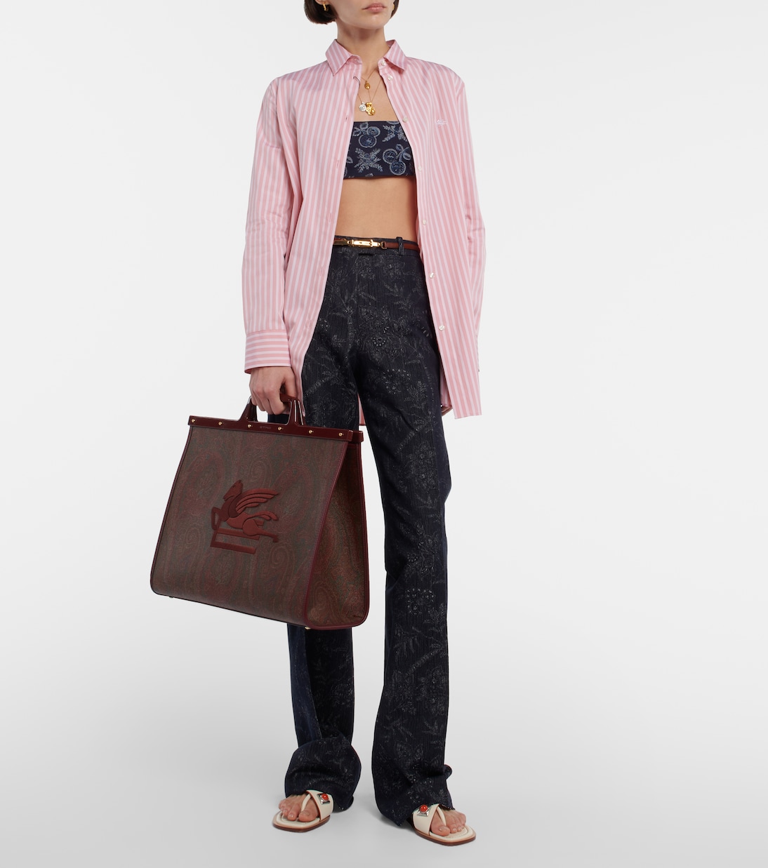 Tote Love Trotter Medium en jacquard | Etro