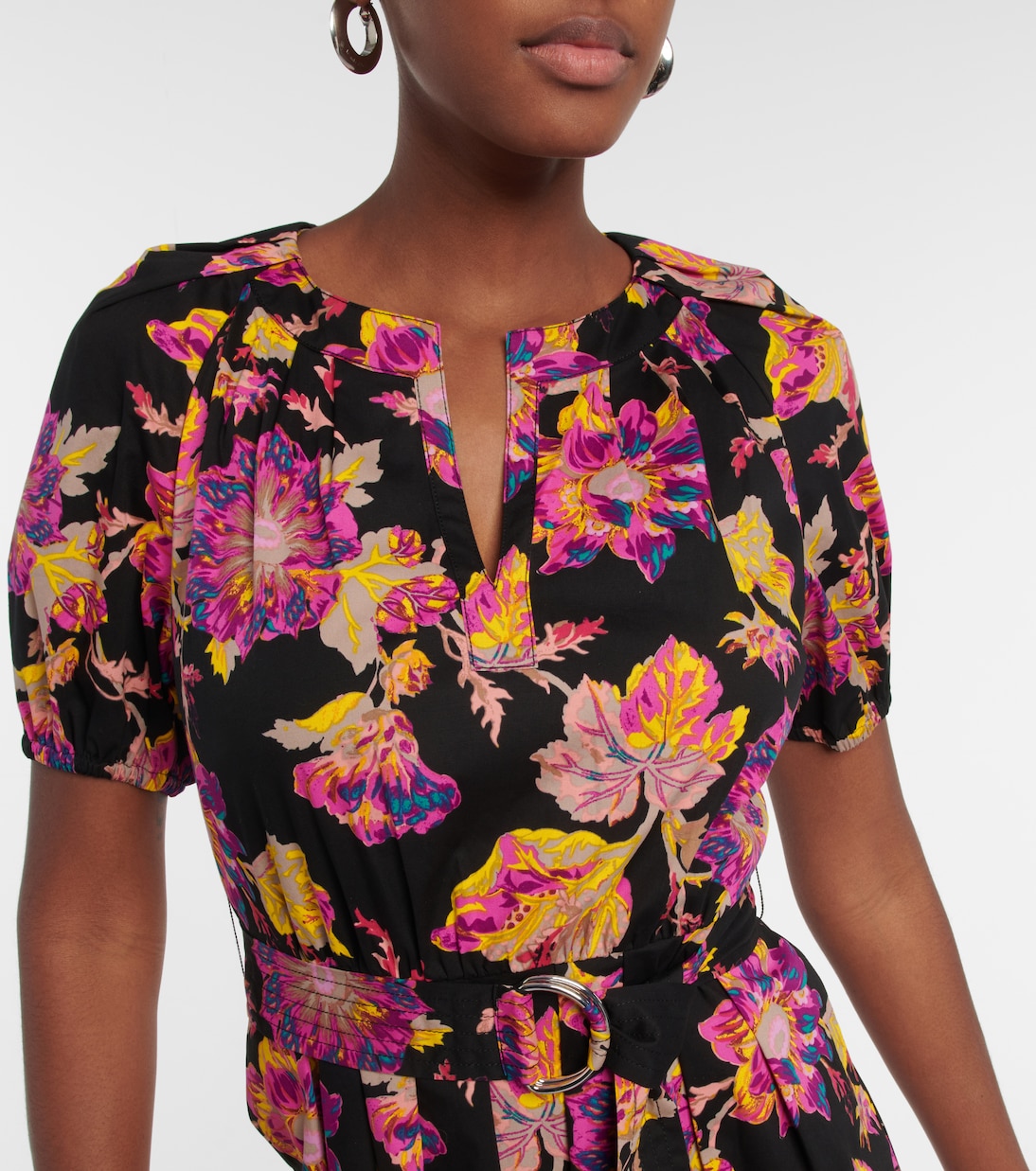 Lindy floral cotton midi dress | Diane von Furstenberg