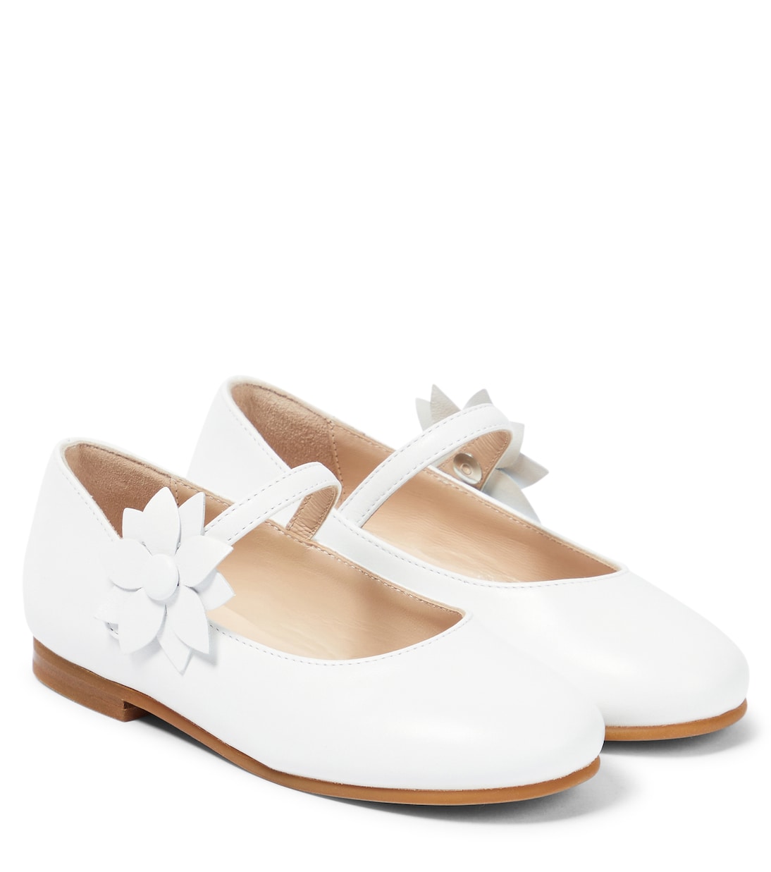 Appliqué leather ballet flats | Il Gufo
