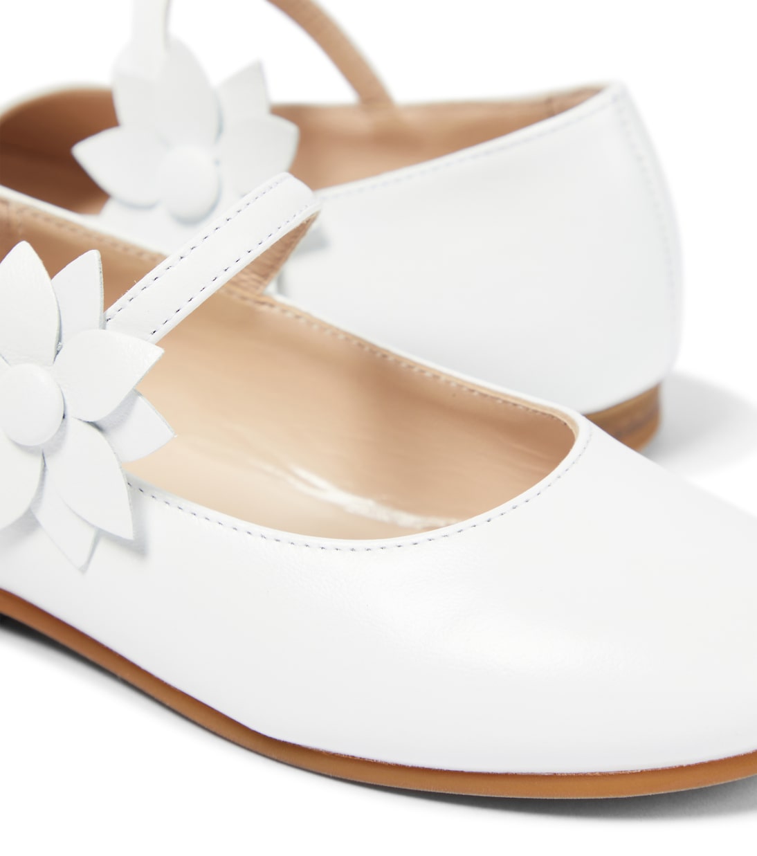 Appliqué leather ballet flats | Il Gufo
