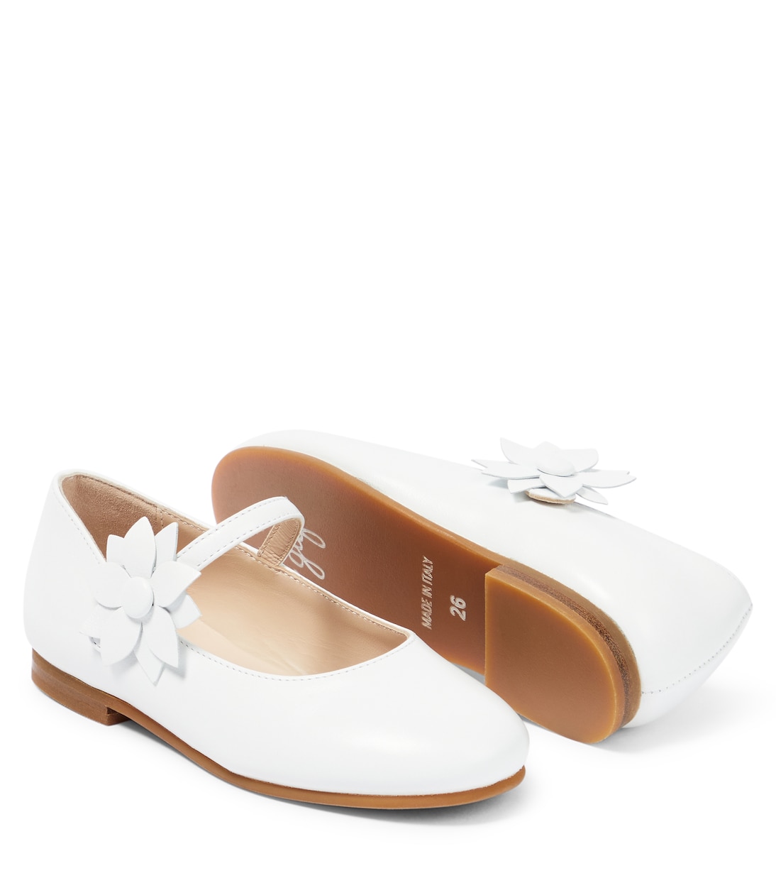 Appliqué leather ballet flats | Il Gufo
