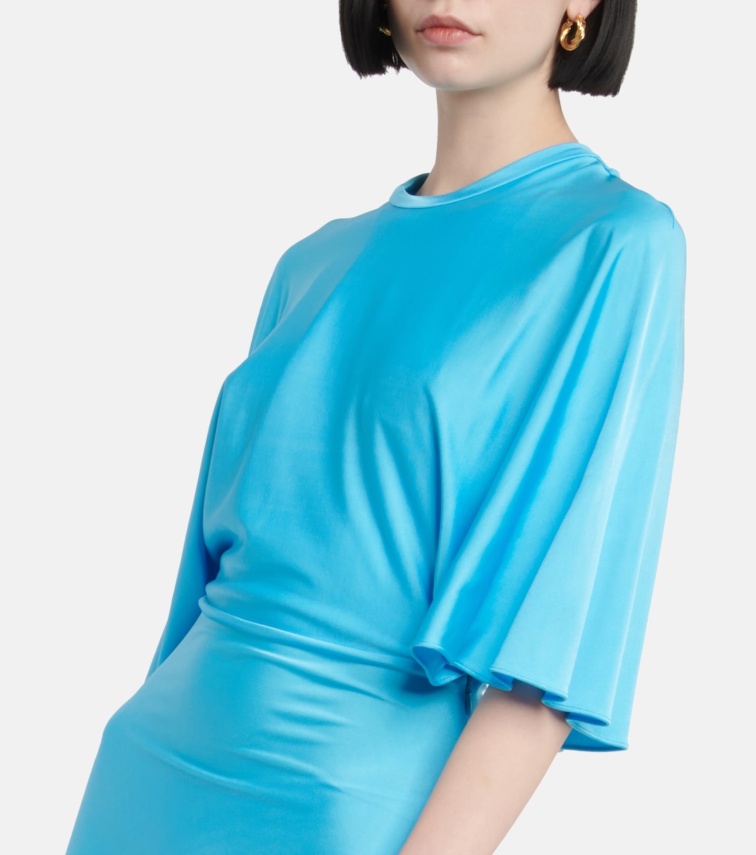 Draped asymmetric maxi dress | Stella McCartney