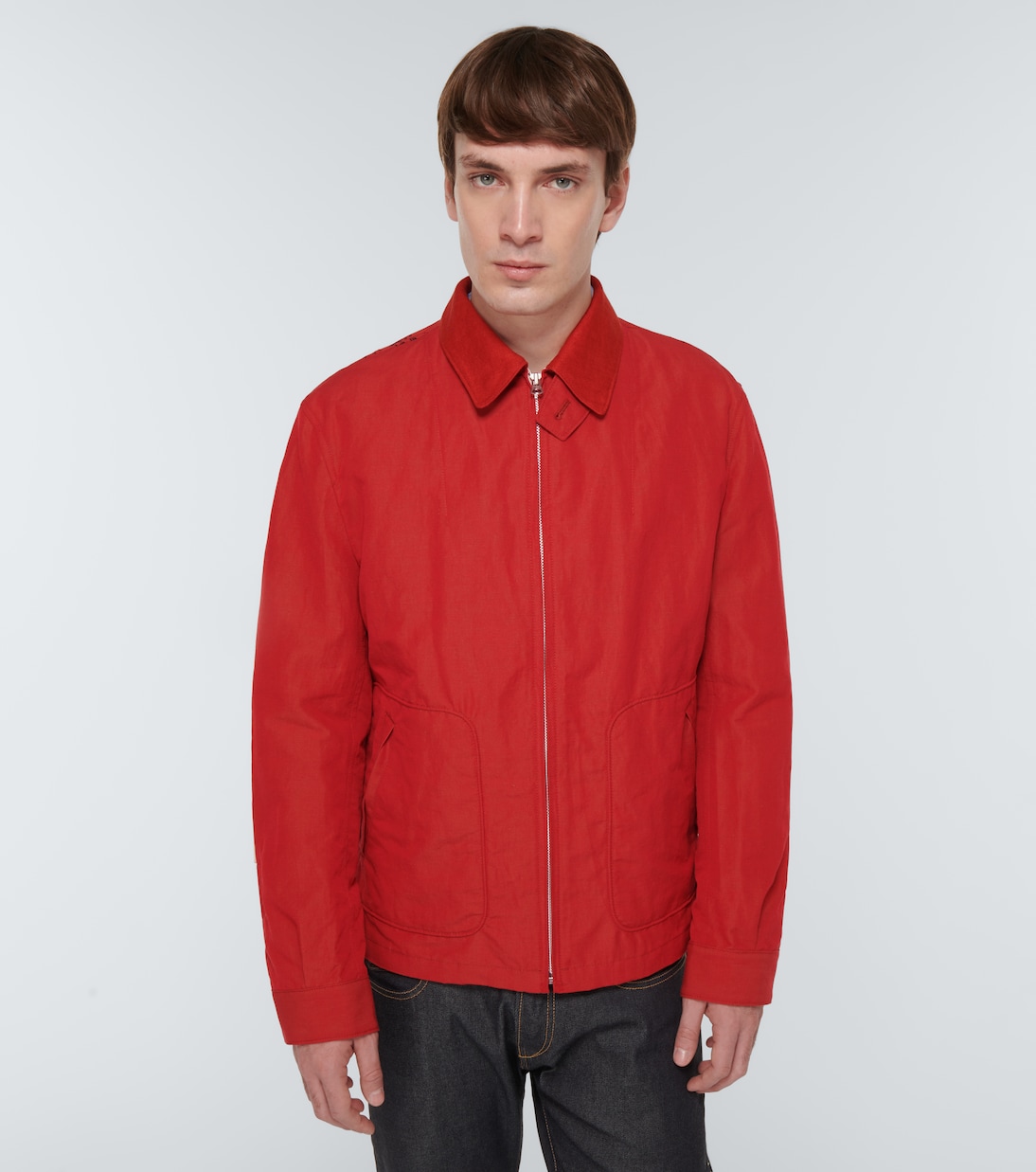 x Jean-Michel Basquiat cotton and linen jacket | Junya Watanabe