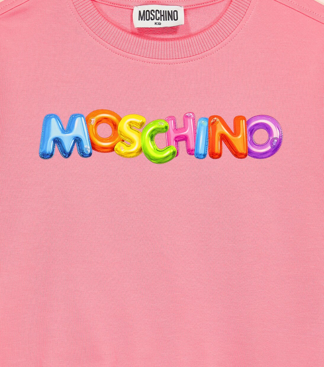 Felpa in misto cotone con stampa | Moschino Kids