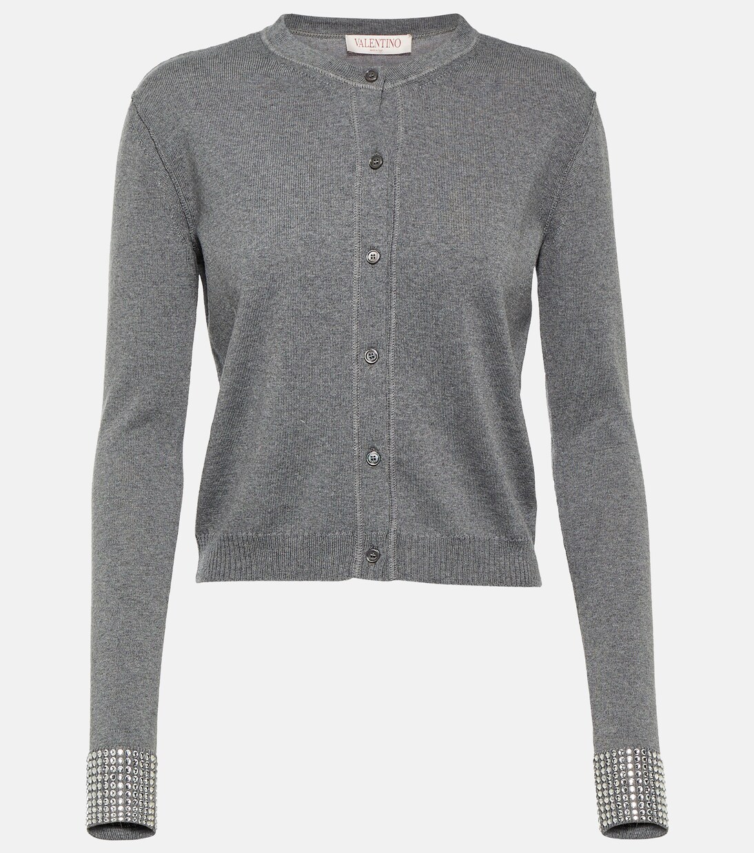 Embellished virgin wool cardigan | Valentino