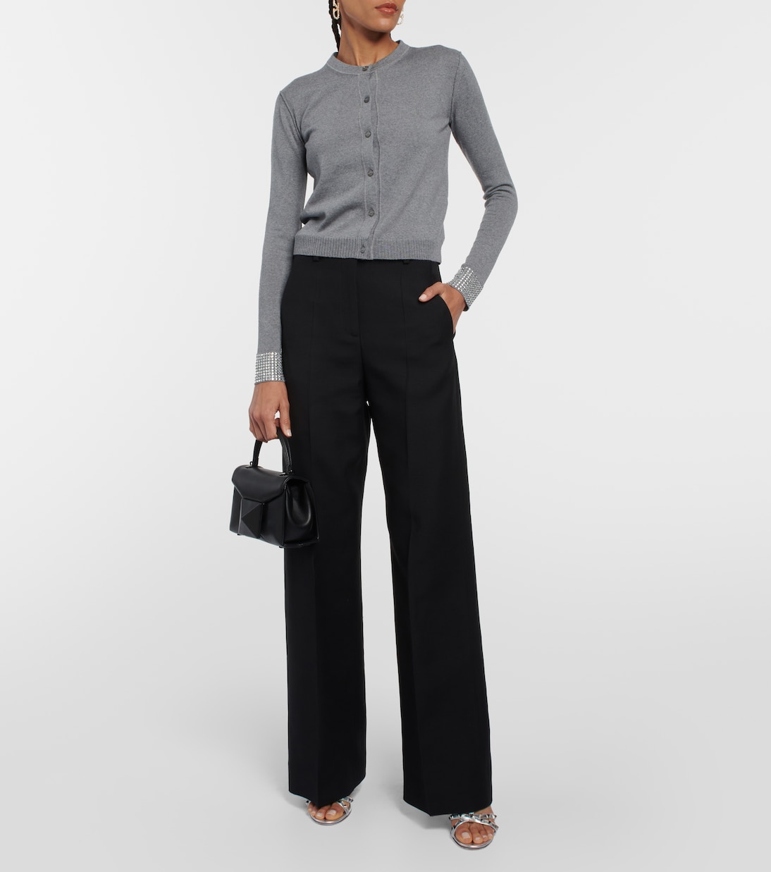 Embellished virgin wool cardigan | Valentino