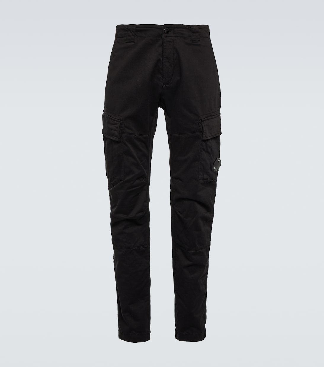 Cotton sateen cargo pants in black C P Company Mytheresa