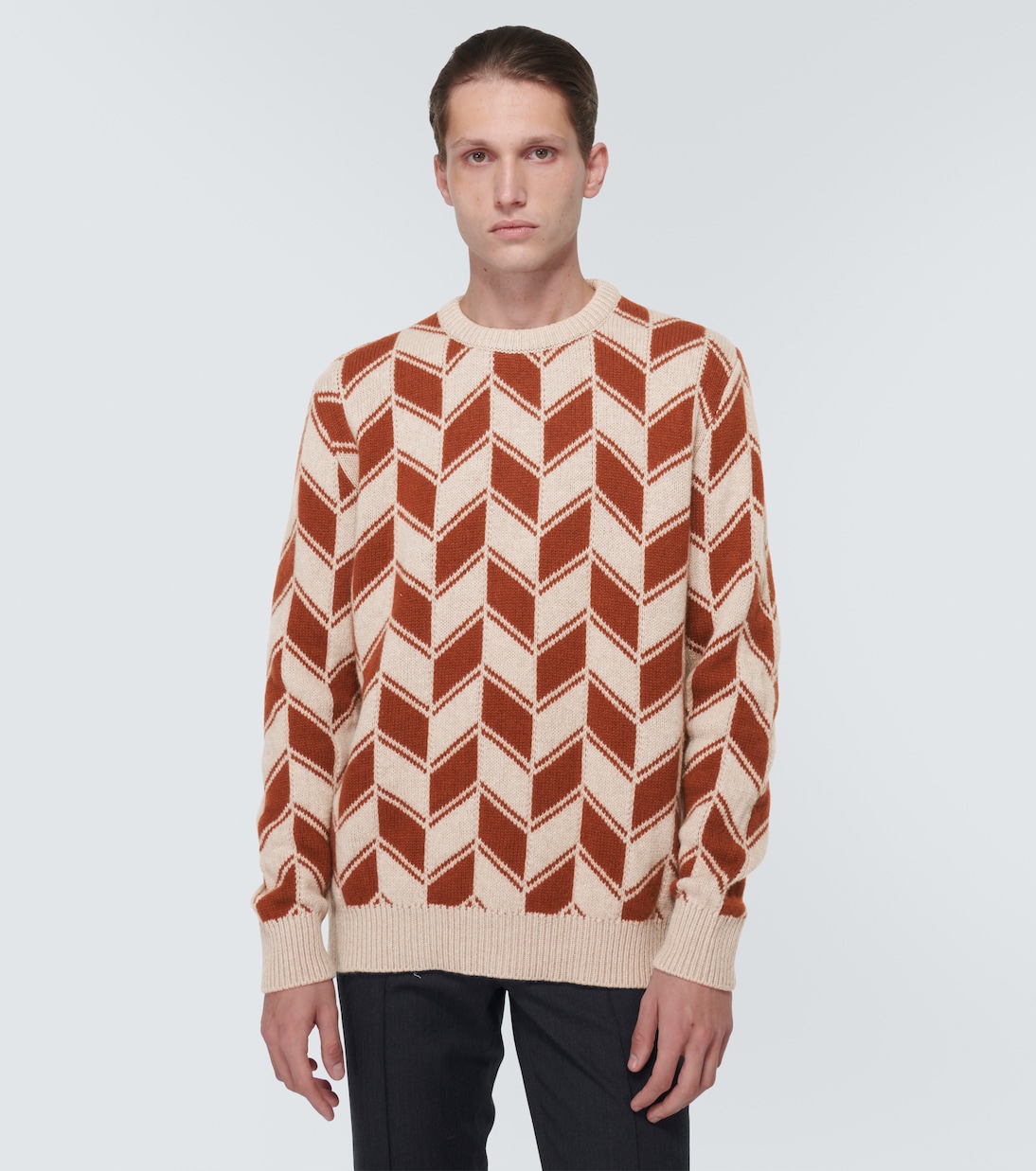 Pull intarsia en cachemire | Kiton