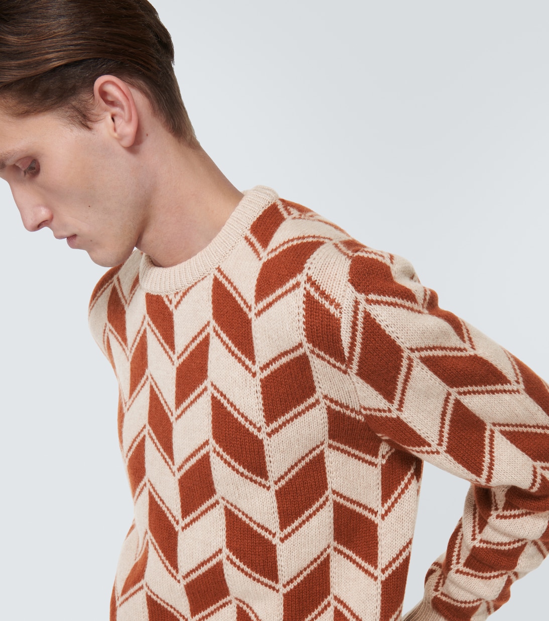 Pull intarsia en cachemire | Kiton