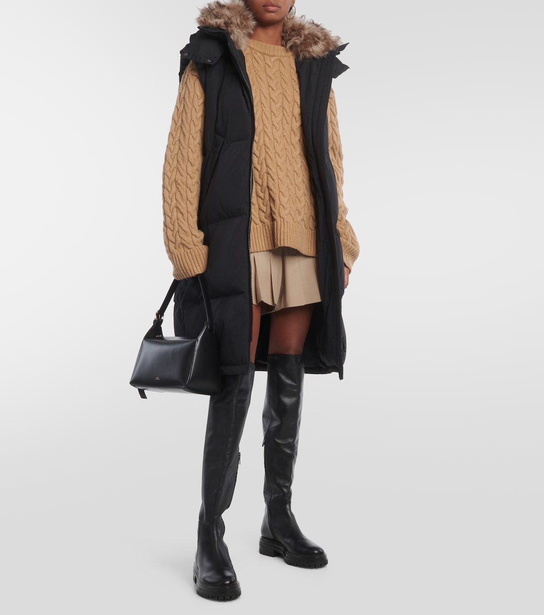 Piumino senza maniche con shearling | Yves Salomon