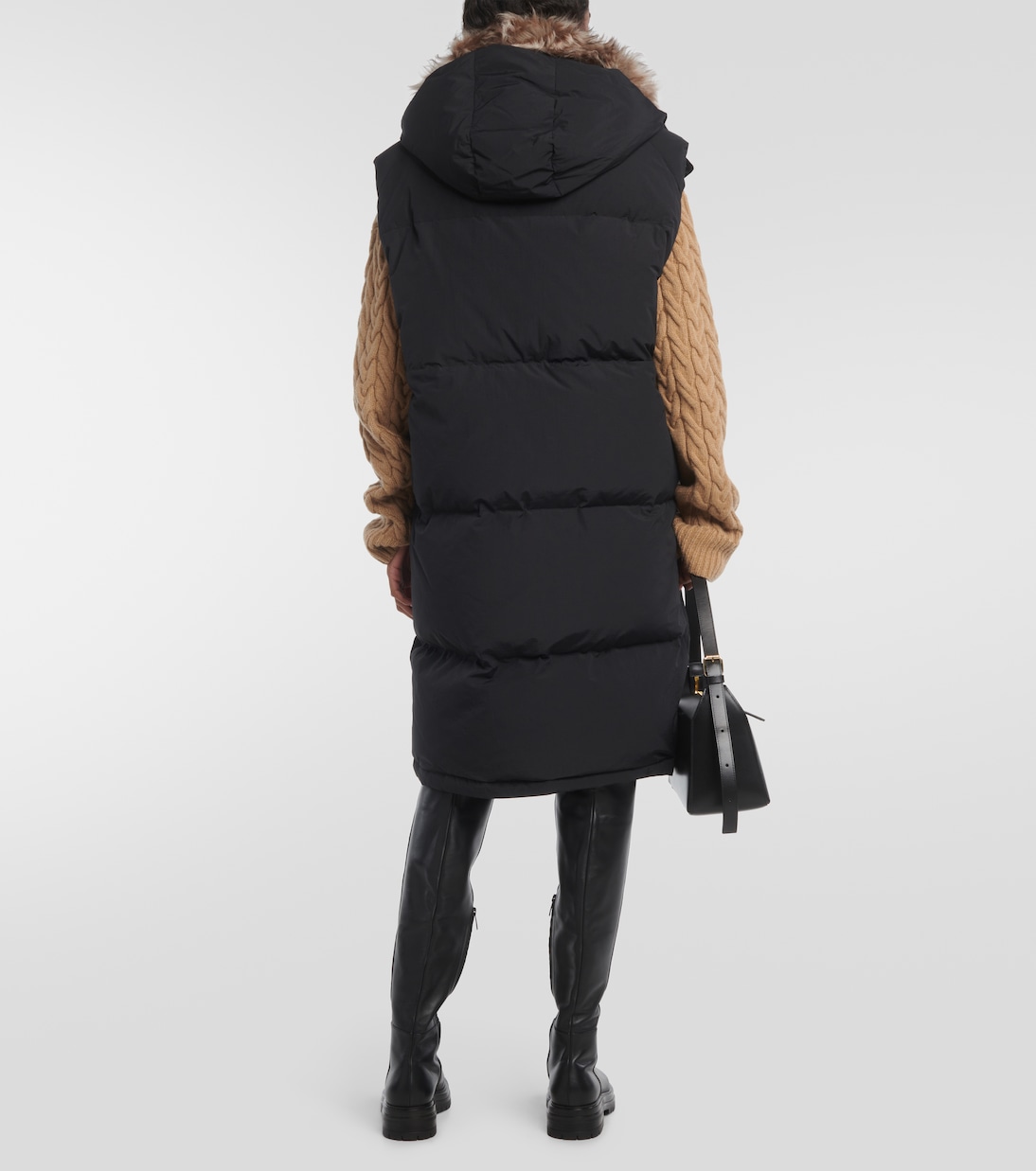 Piumino senza maniche con shearling | Yves Salomon