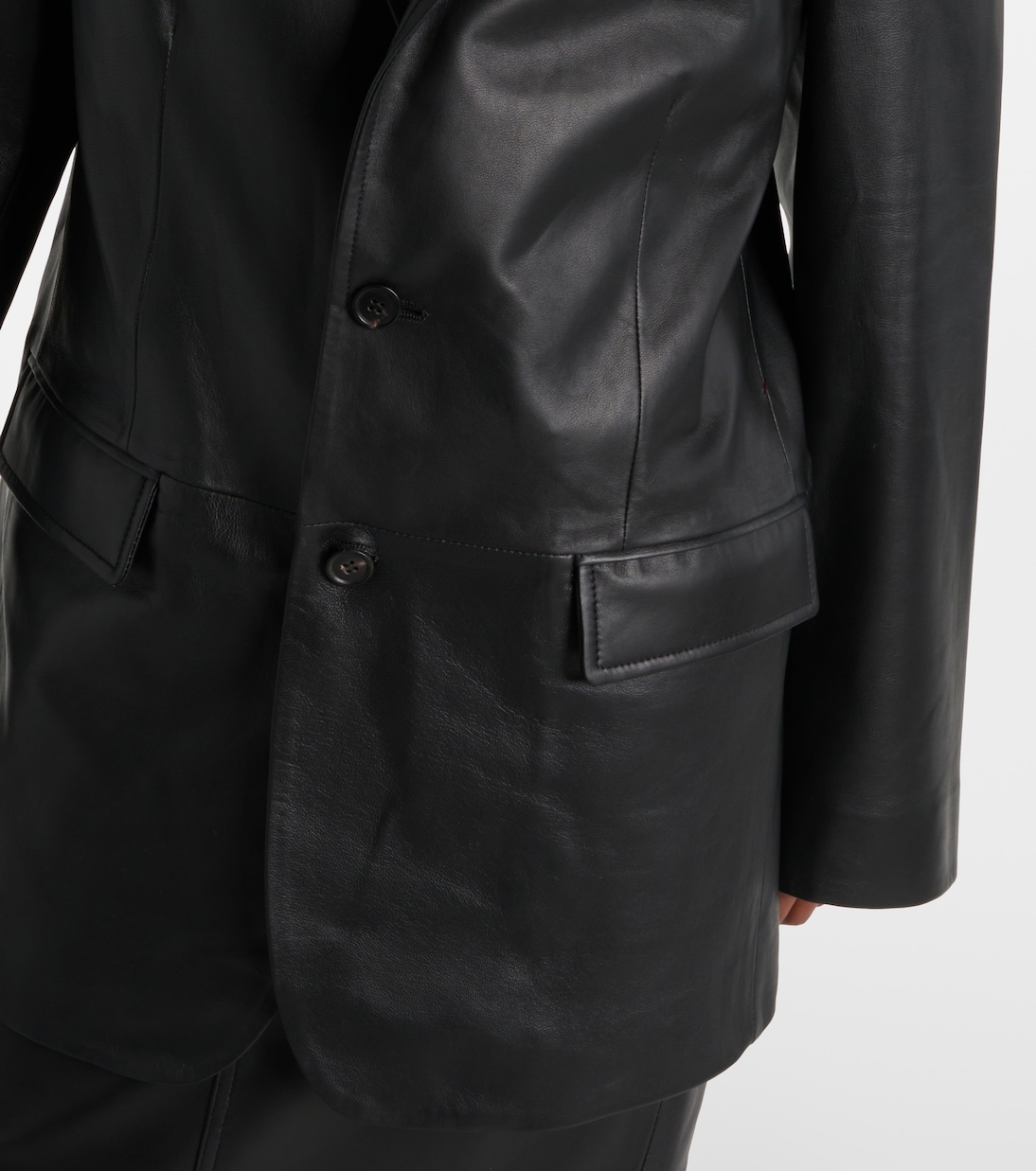 Blazer oversized de piel | Wardrobe.NYC