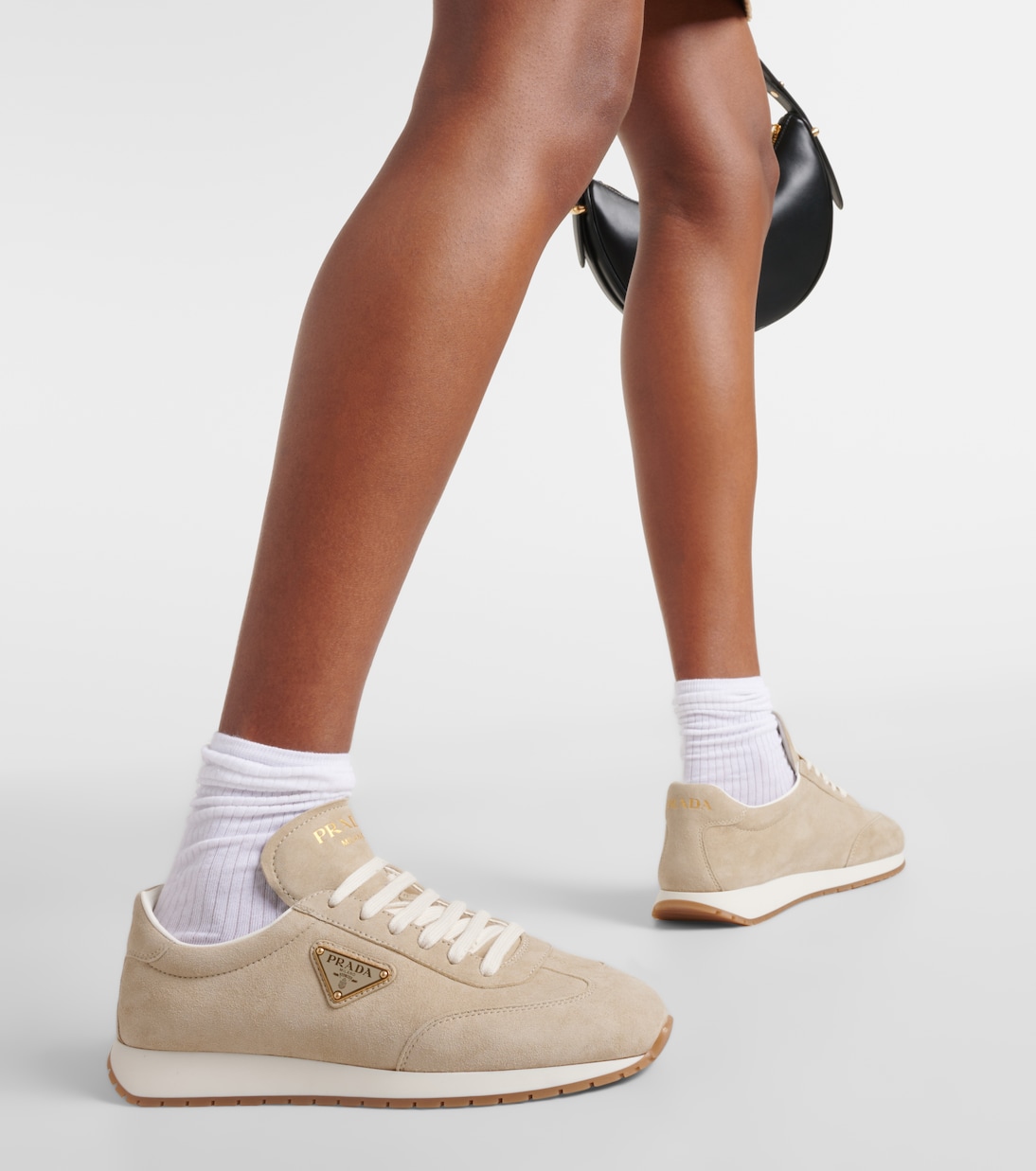 Rank suede sneakers | Prada