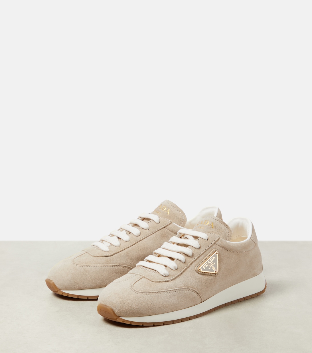Rank suede sneakers | Prada