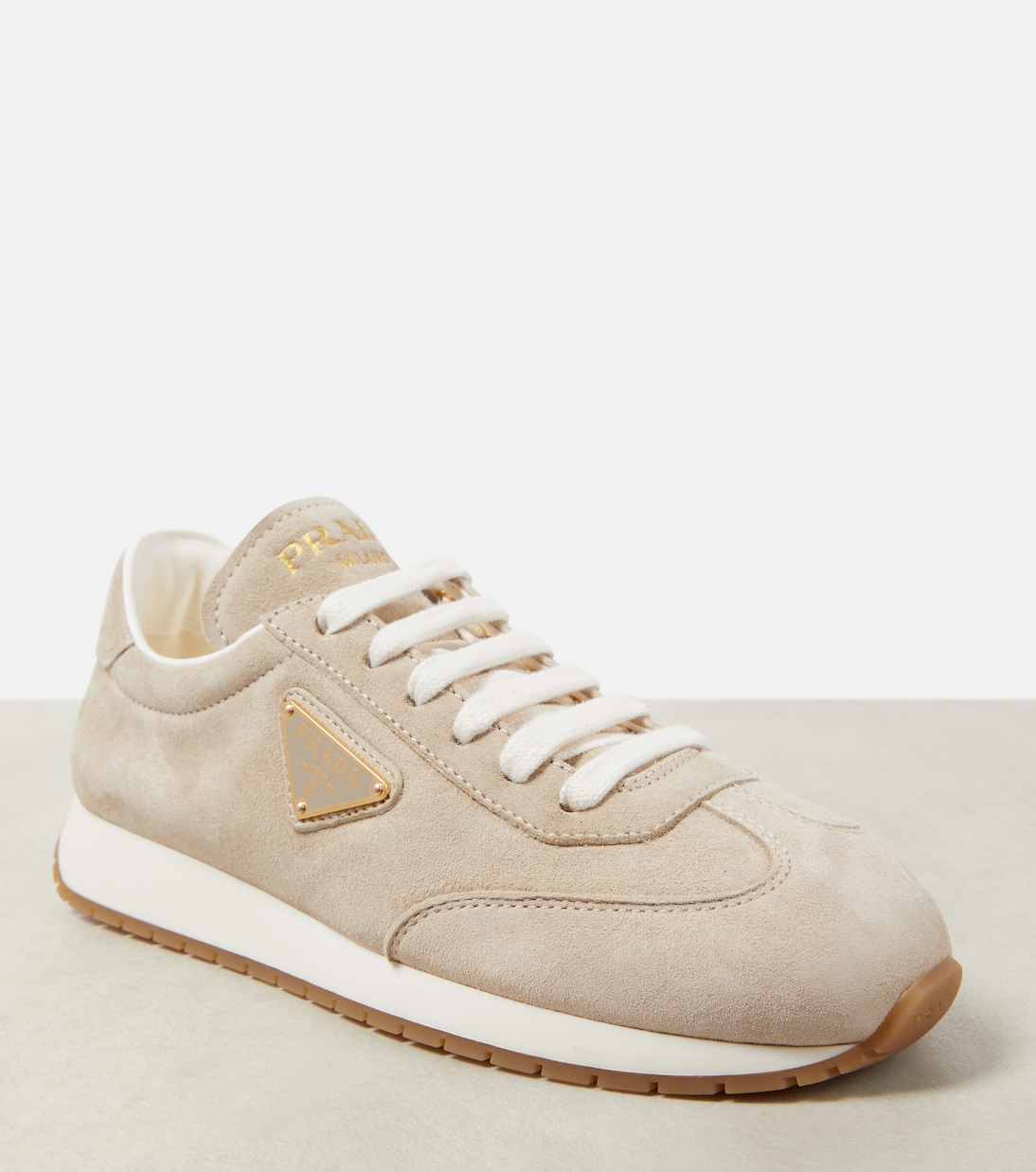 Rank suede sneakers | Prada
