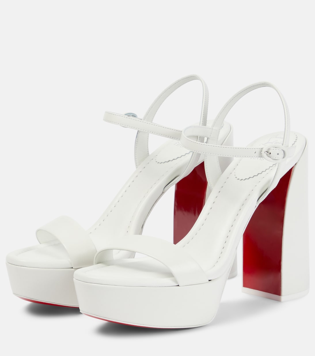 Sandales à plateau Movida Jane 130 en cuir | Christian Louboutin