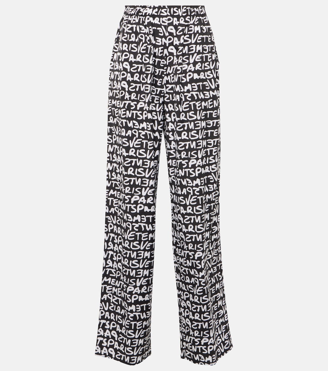 Weite High-Rise-Hose aus Baumwolle | Vetements