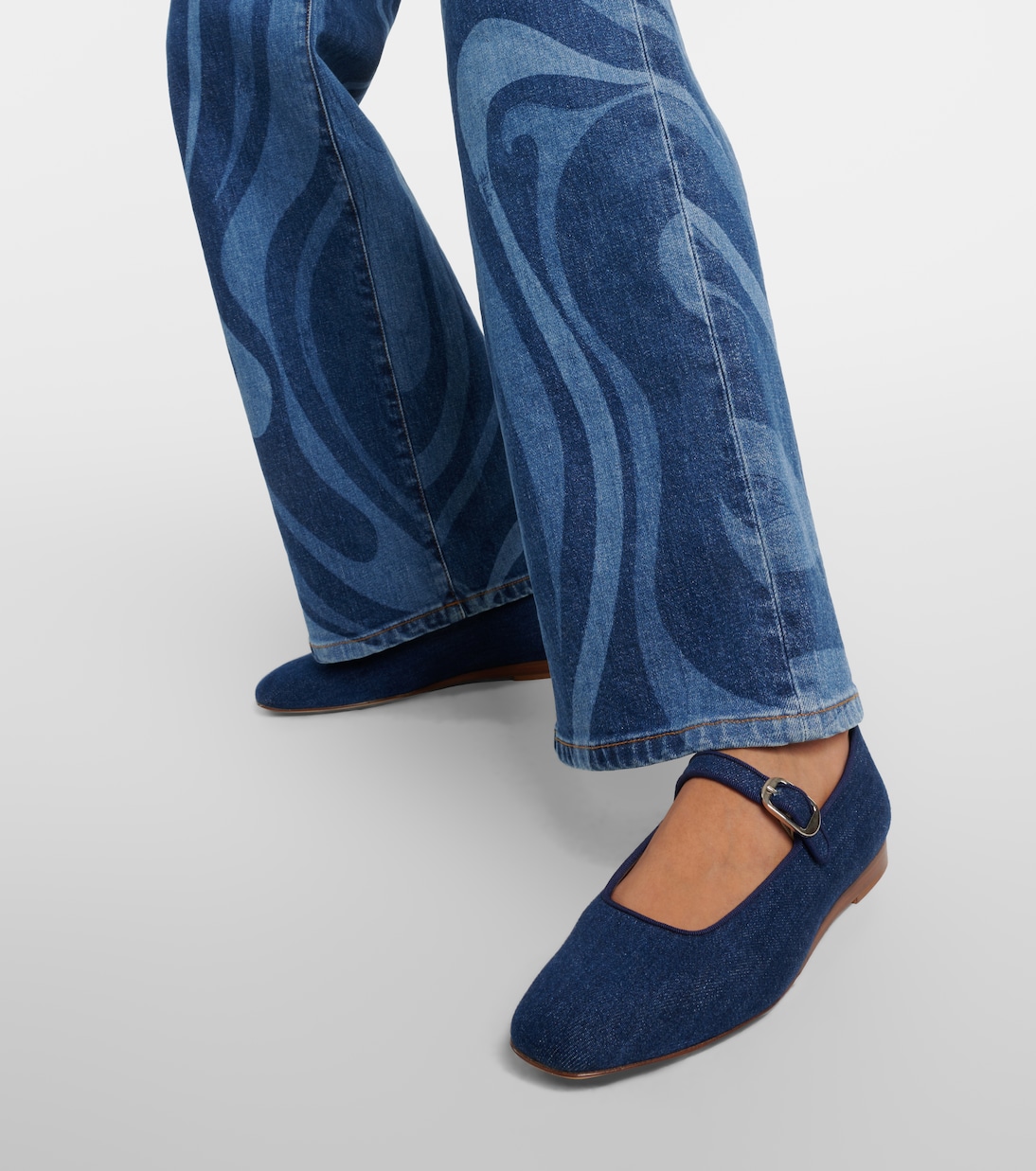 Denim ballet flats | Le Monde Béryl