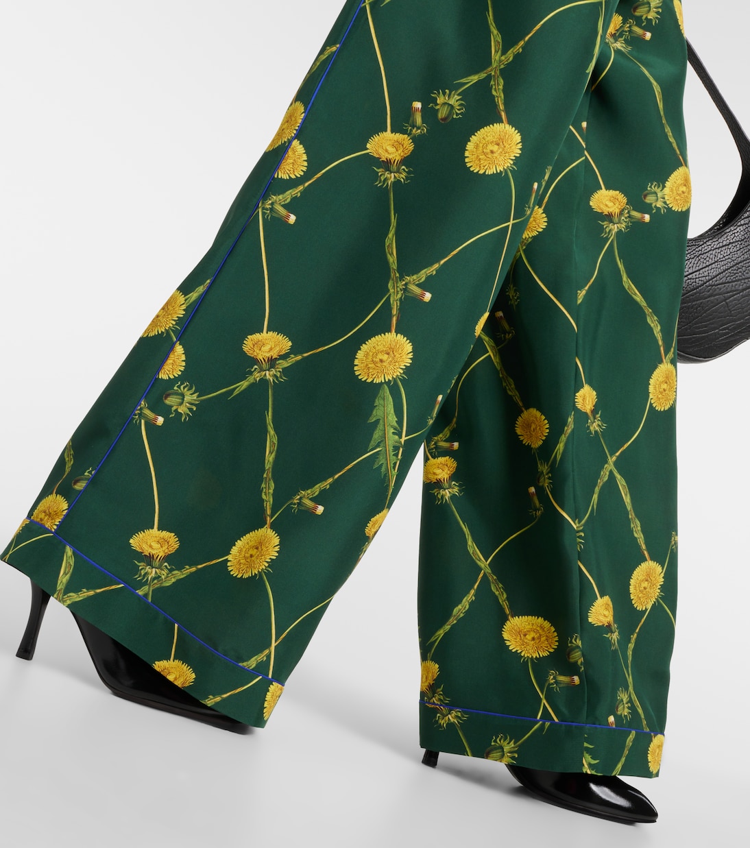 Pantaloni pigiama in seta con stampa | Burberry