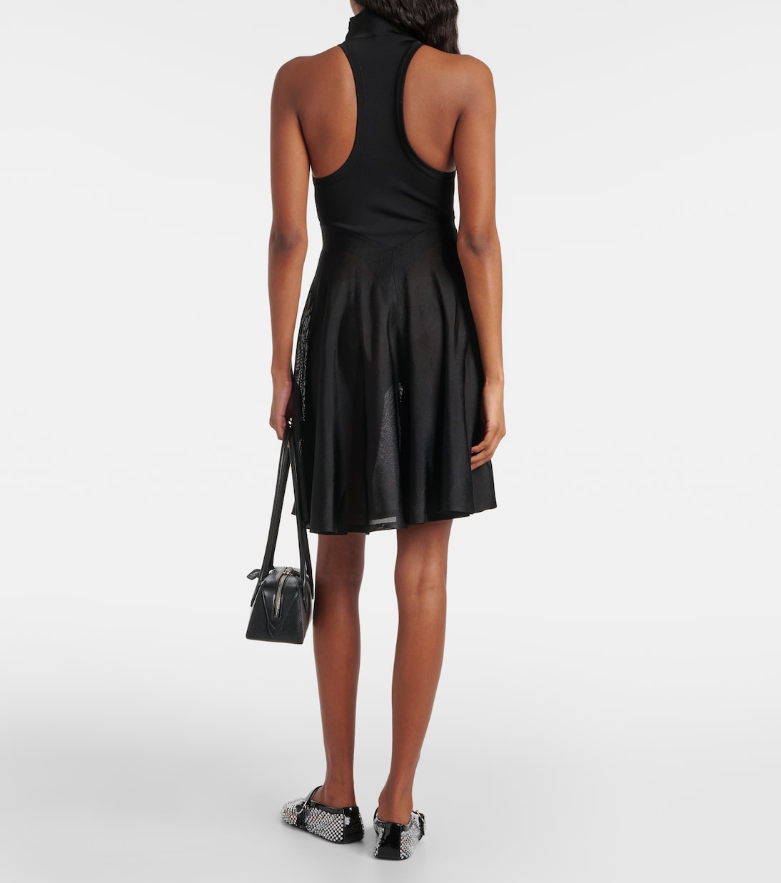 Jersey and mesh minidress | Alaïa