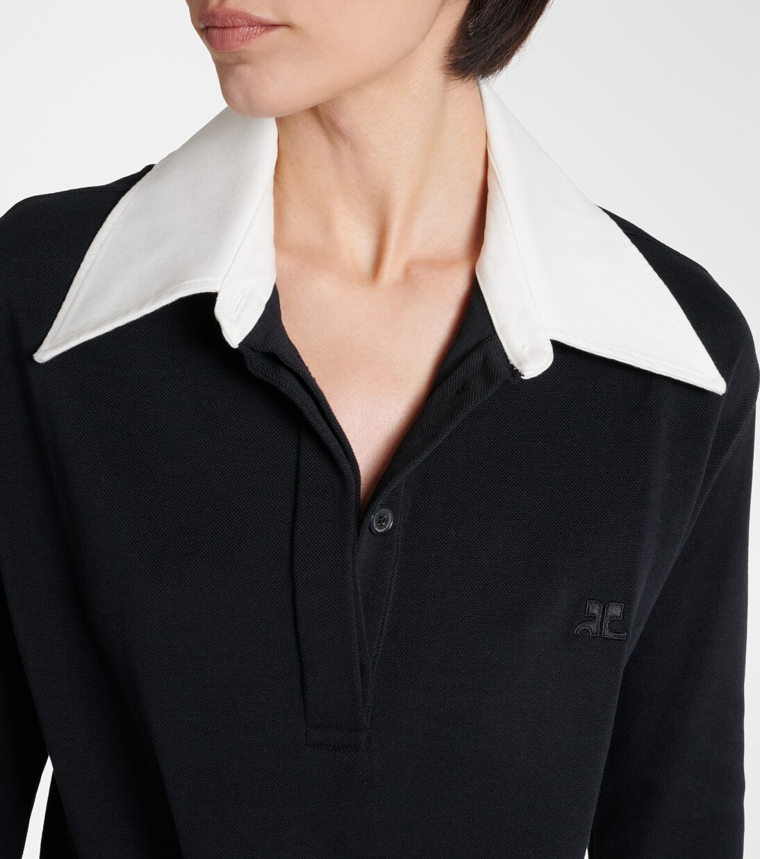 Abito Twist in piqué di misto cotone | Courrèges