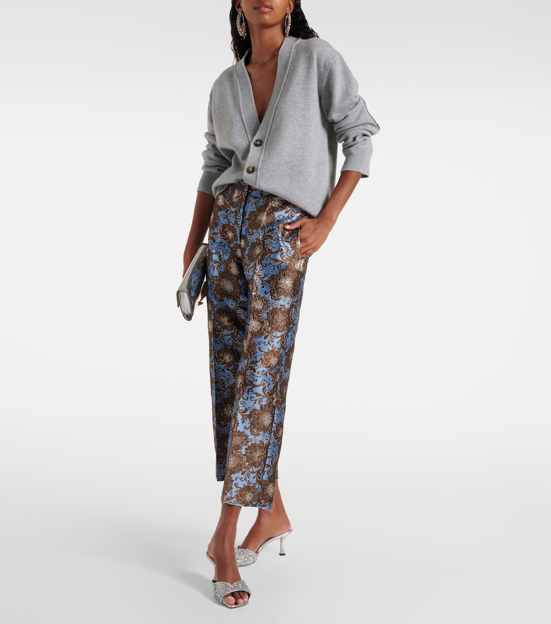 Skye 70 embellished mirrored leather mules | Jimmy Choo