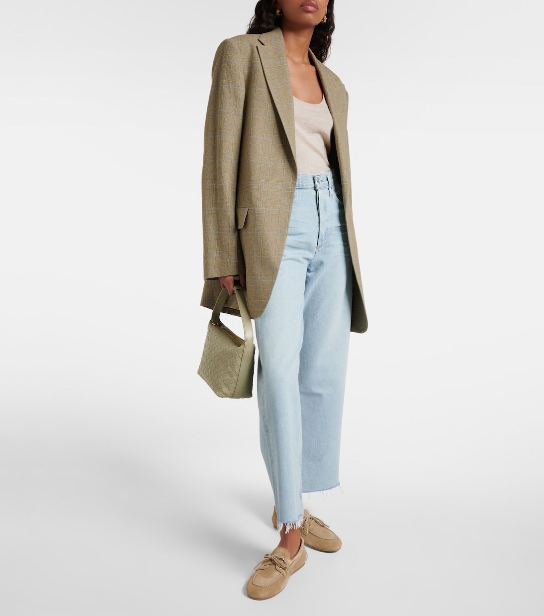 Jeans Ren a gamba larga e vita alta | Agolde
