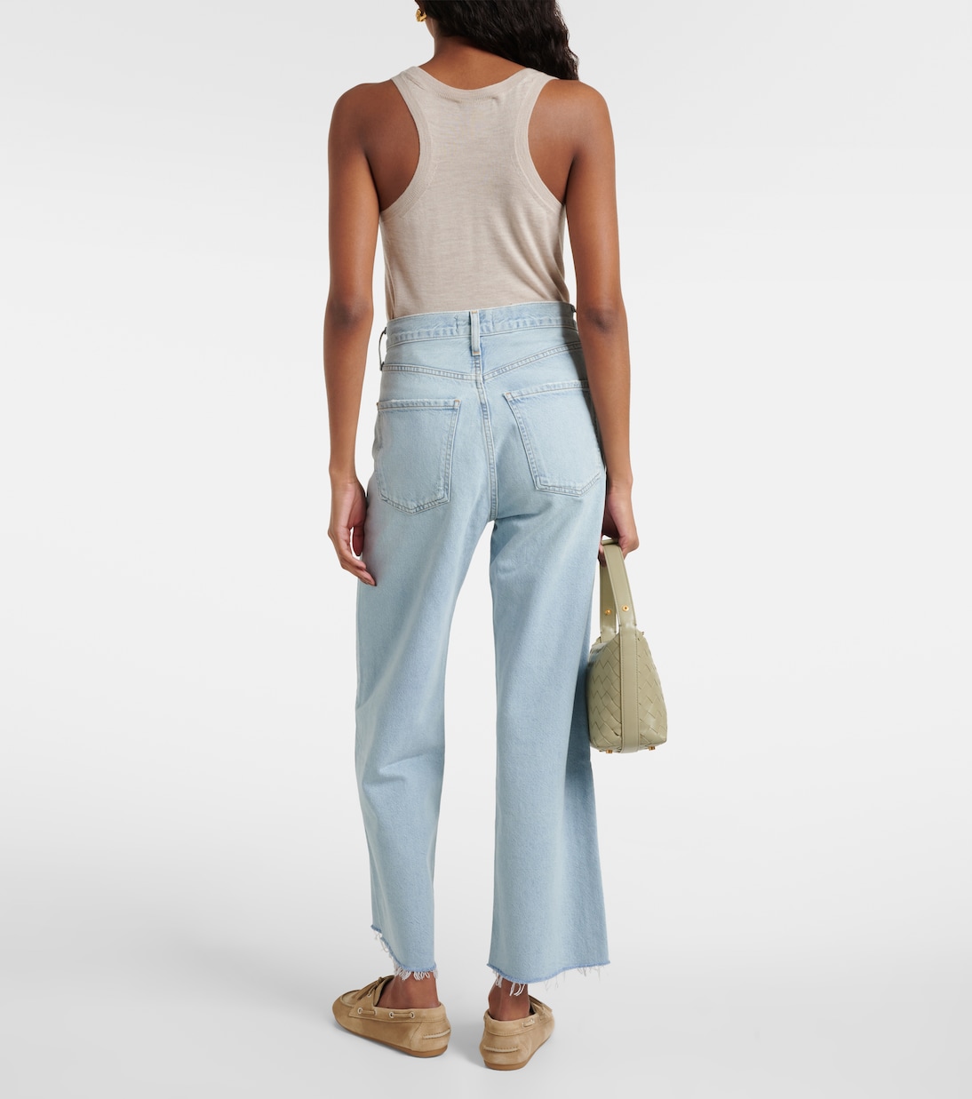 Jeans Ren a gamba larga e vita alta | Agolde