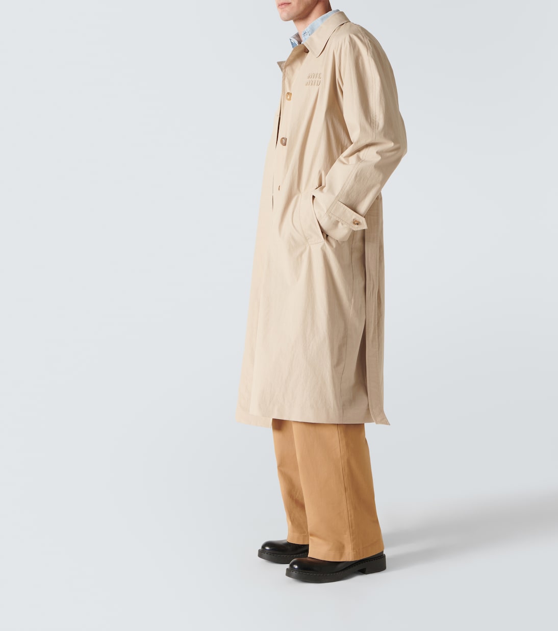 Trenchcoat aus Baumwollgabardine | Miu Miu