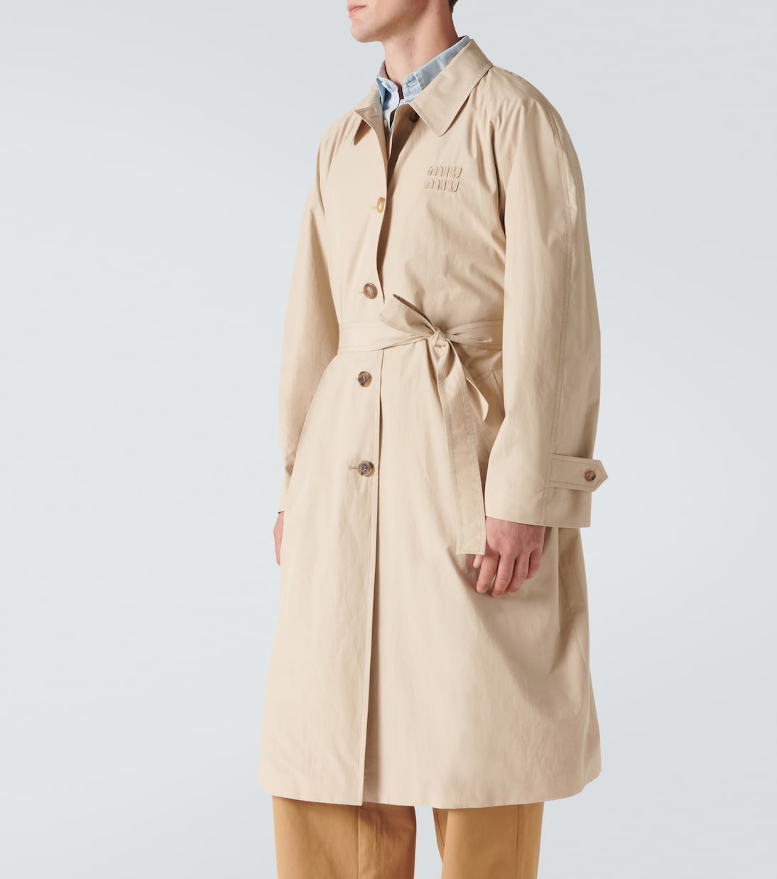 Trenchcoat aus Baumwollgabardine | Miu Miu
