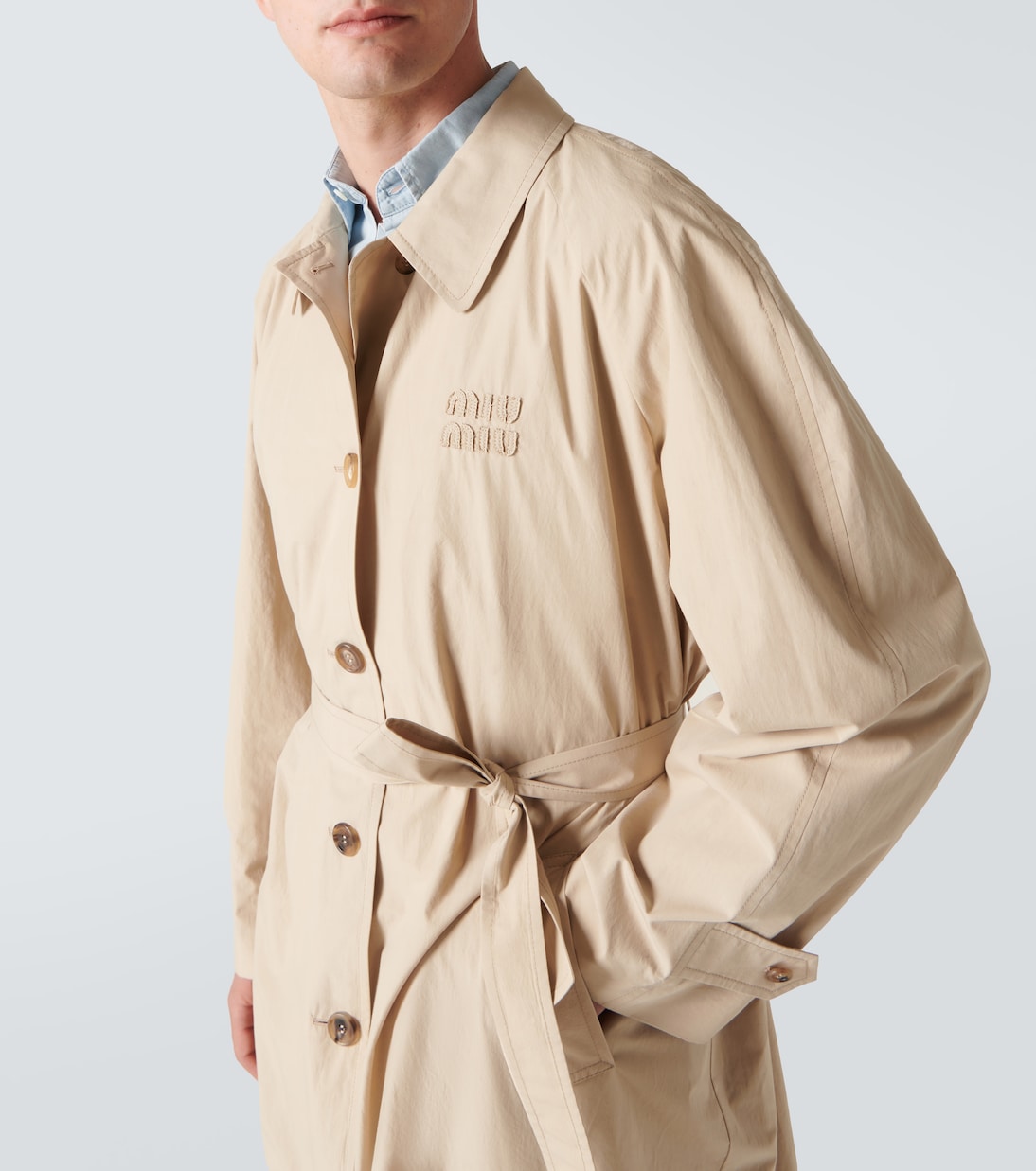 Trenchcoat aus Baumwollgabardine | Miu Miu