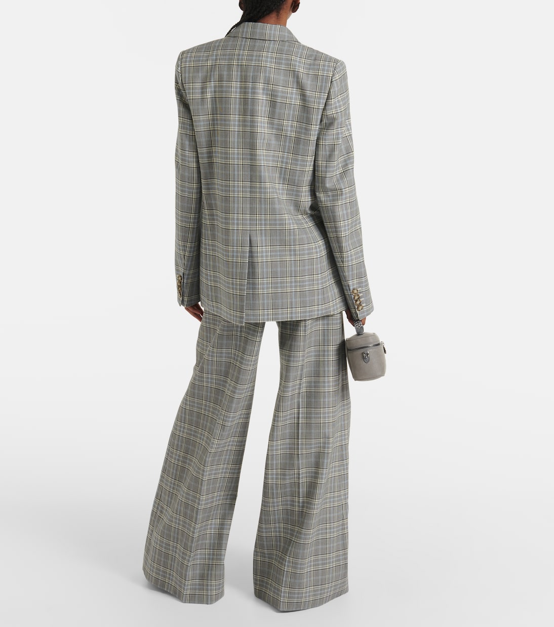 Prince of Wales check wool blazer | Stella McCartney
