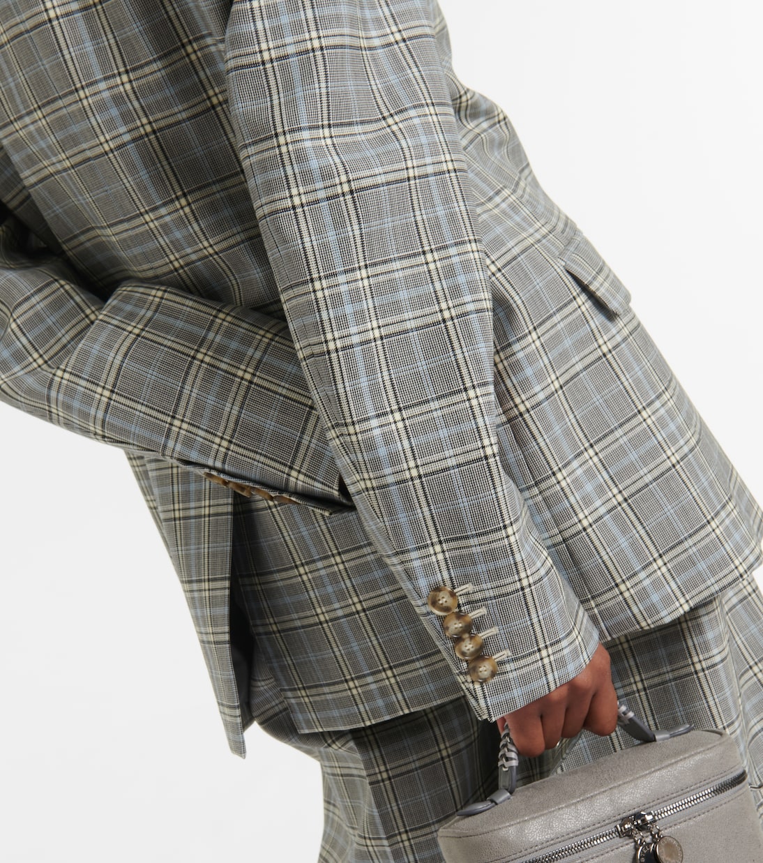 Prince of Wales check wool blazer | Stella McCartney