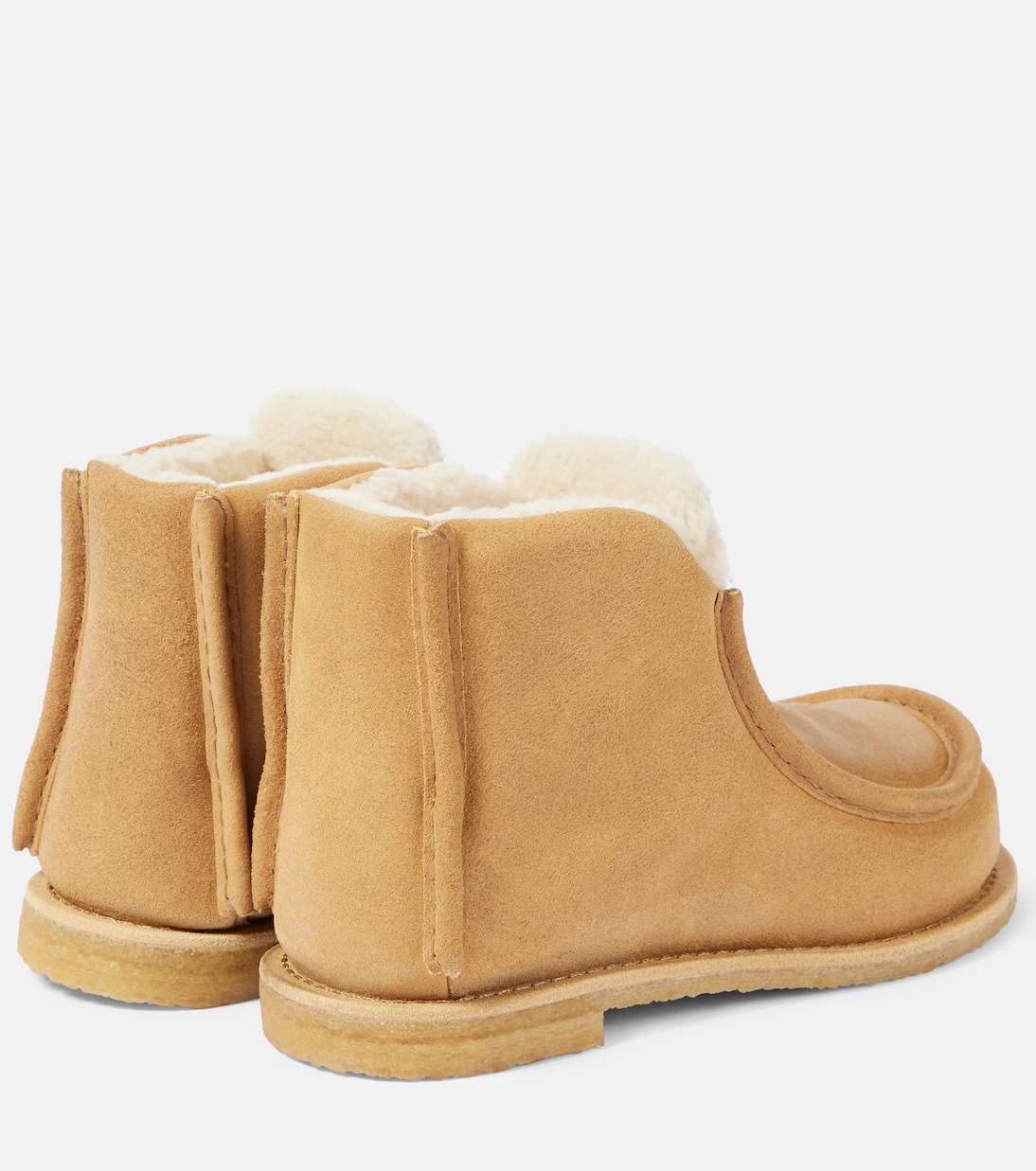 Ankle Boots aus Veloursleder mit Shearling | JW Anderson