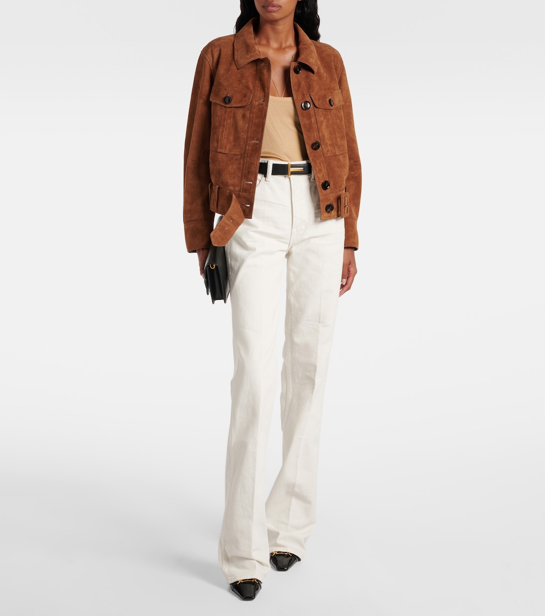 Veste raccourcie en daim | Tom Ford