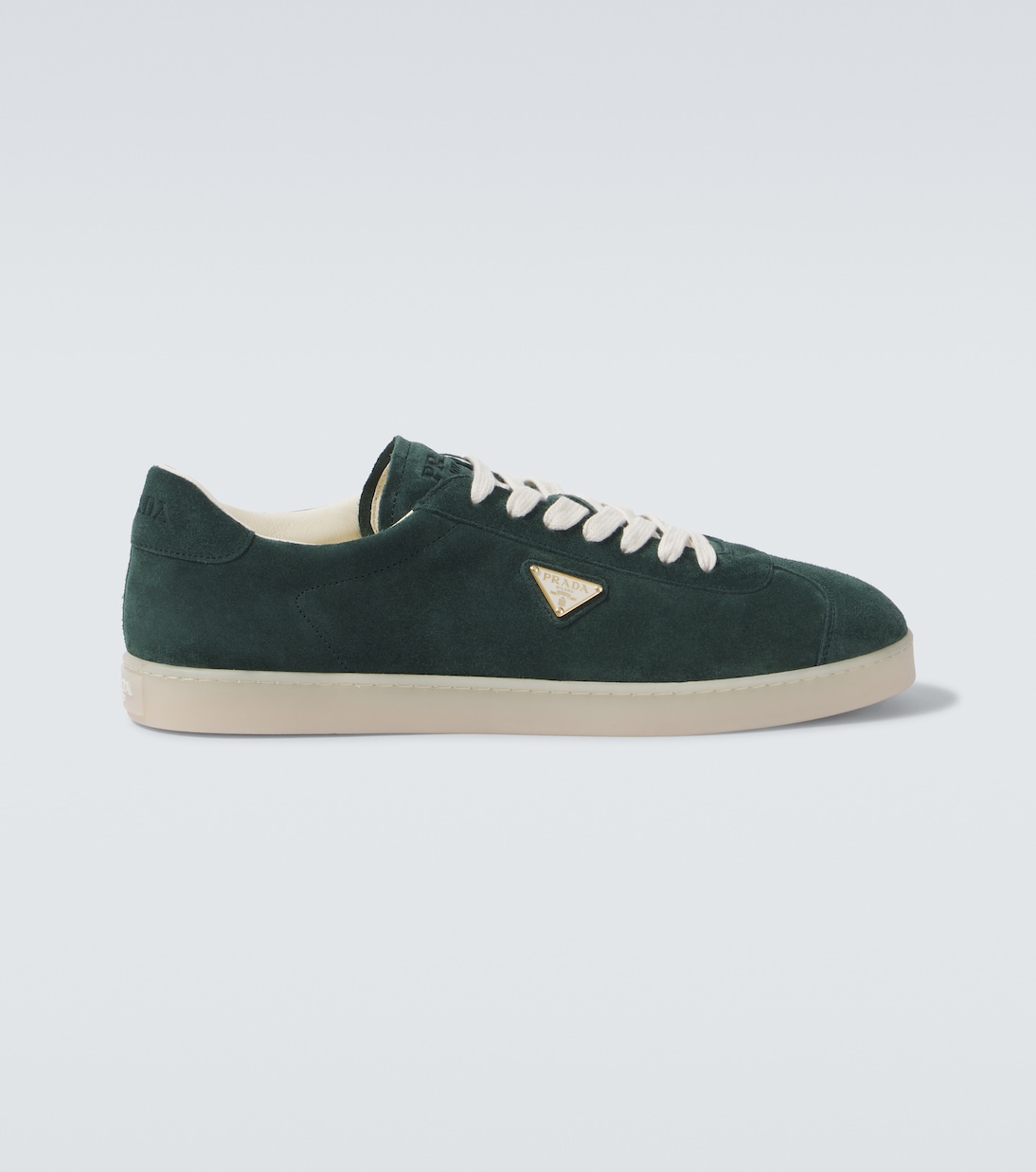 Baskets en daim à logo | Prada