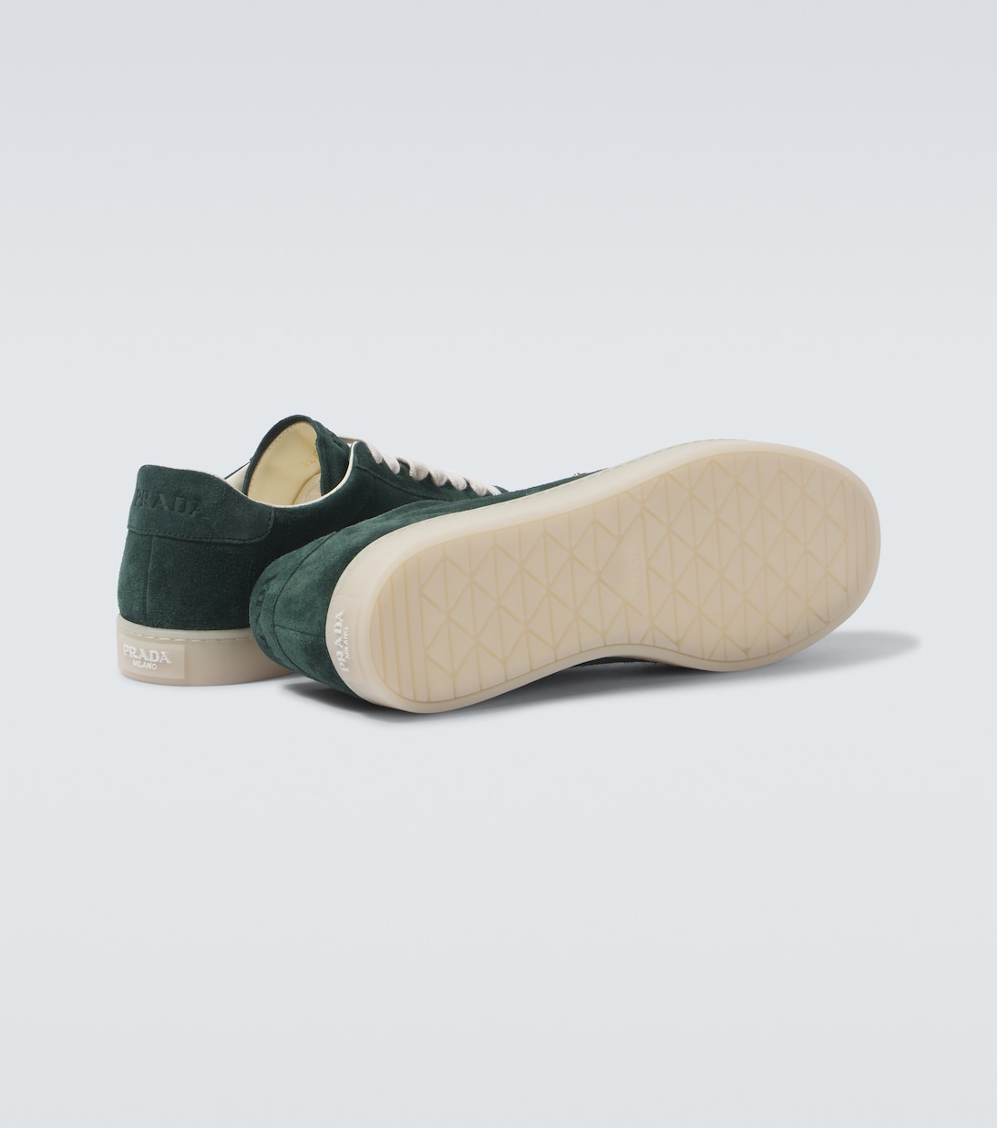 Baskets en daim à logo | Prada