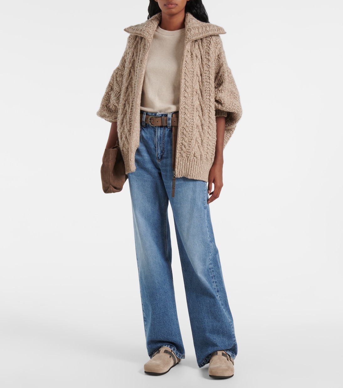 Jeans rectos de tiro alto | Brunello Cucinelli