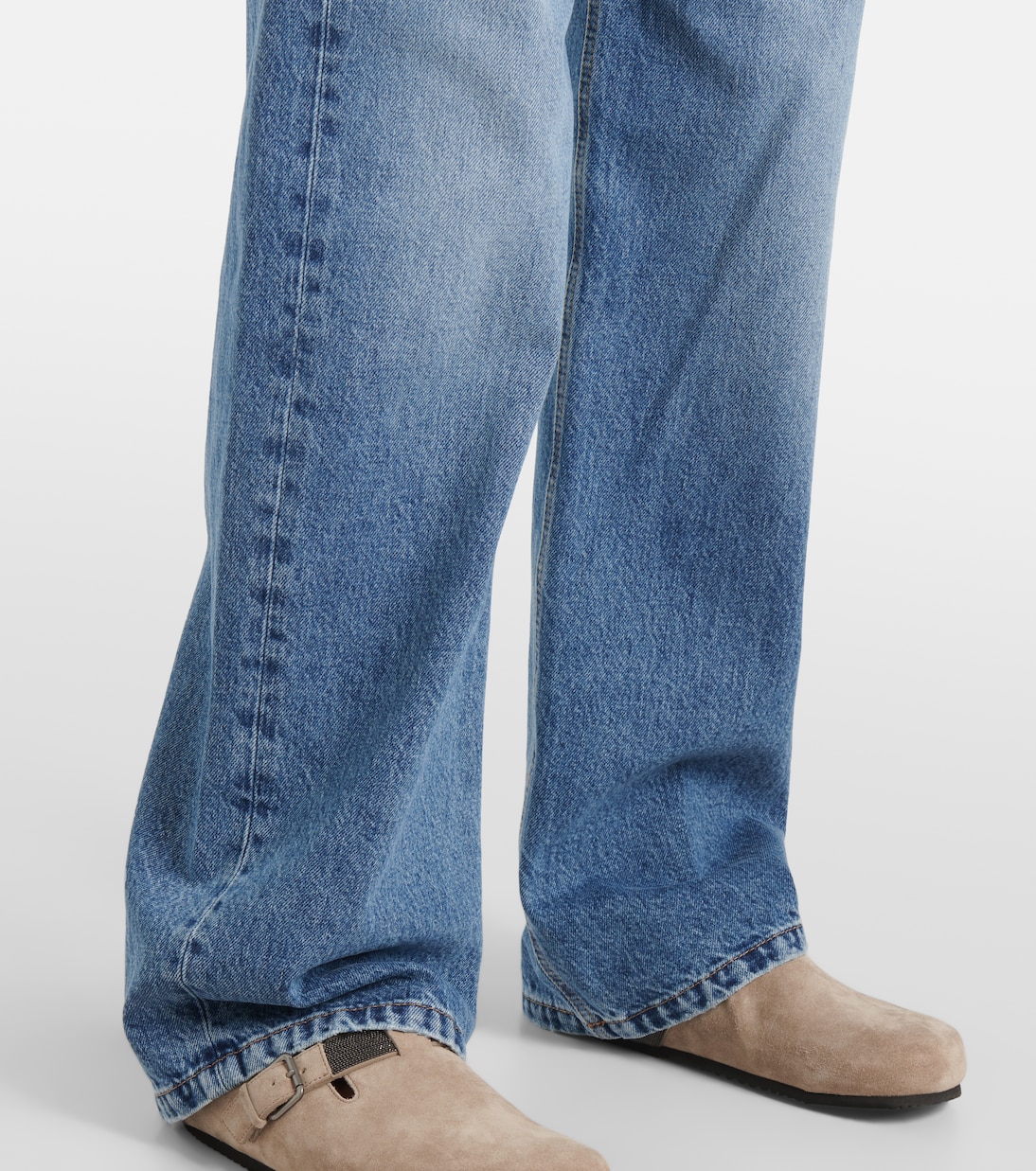 Jeans rectos de tiro alto | Brunello Cucinelli