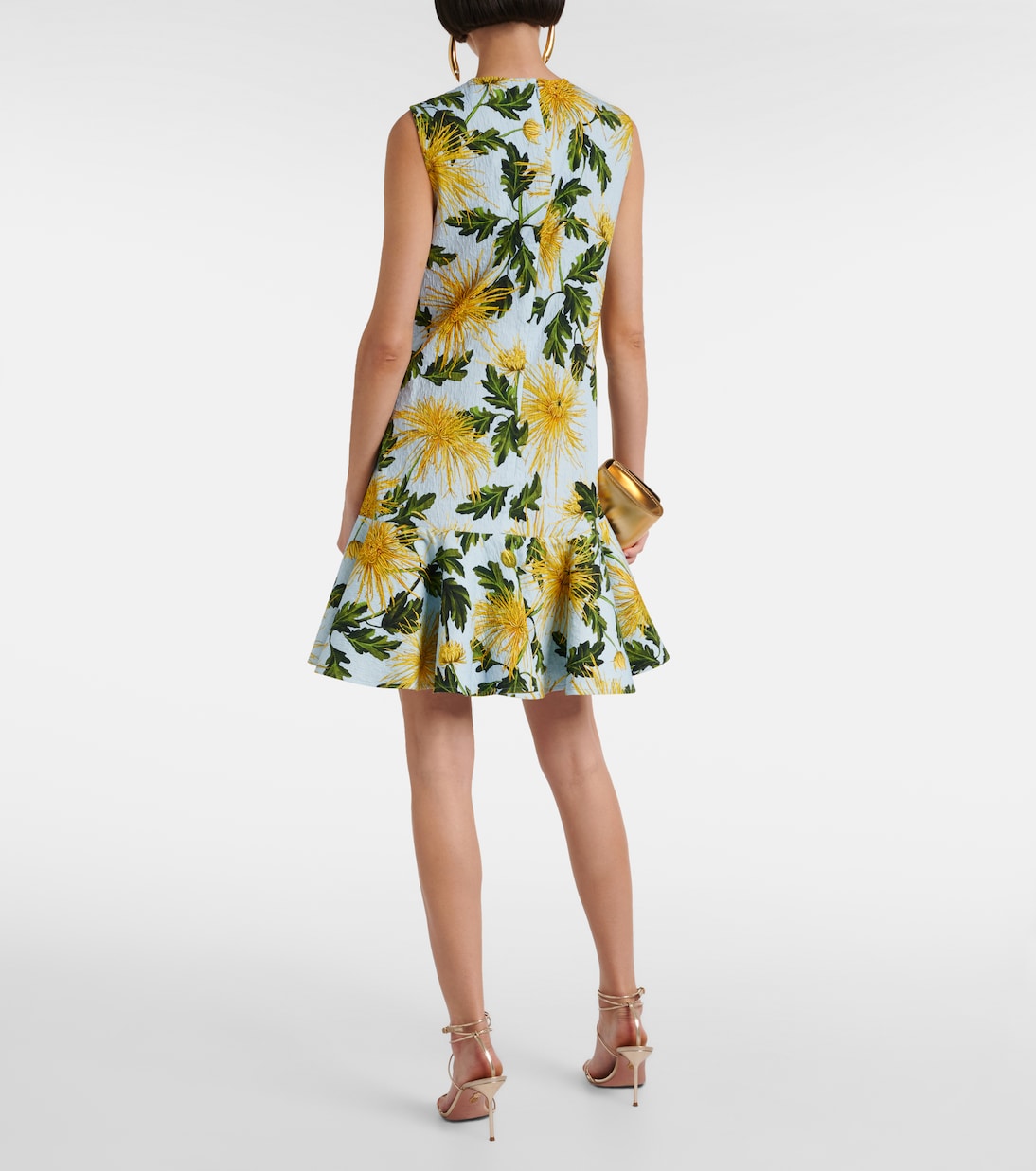Chrysanthemum cotton-blend minidress | Oscar de la Renta