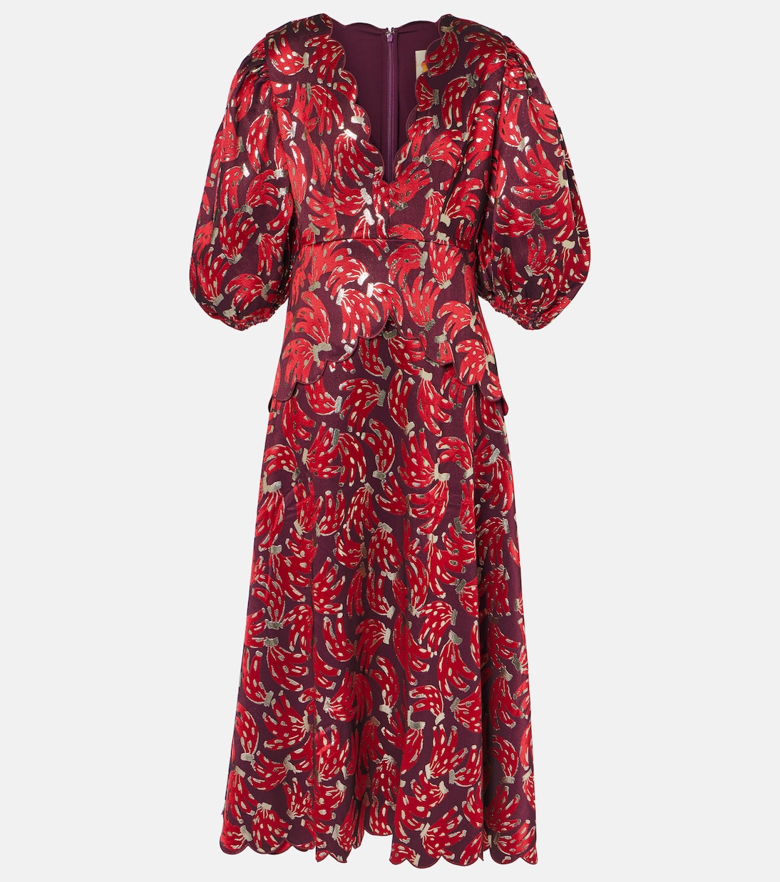 Abito midi Bossa Banana in jacquard | Farm Rio
