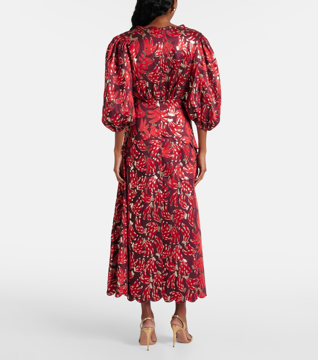 Abito midi Bossa Banana in jacquard | Farm Rio