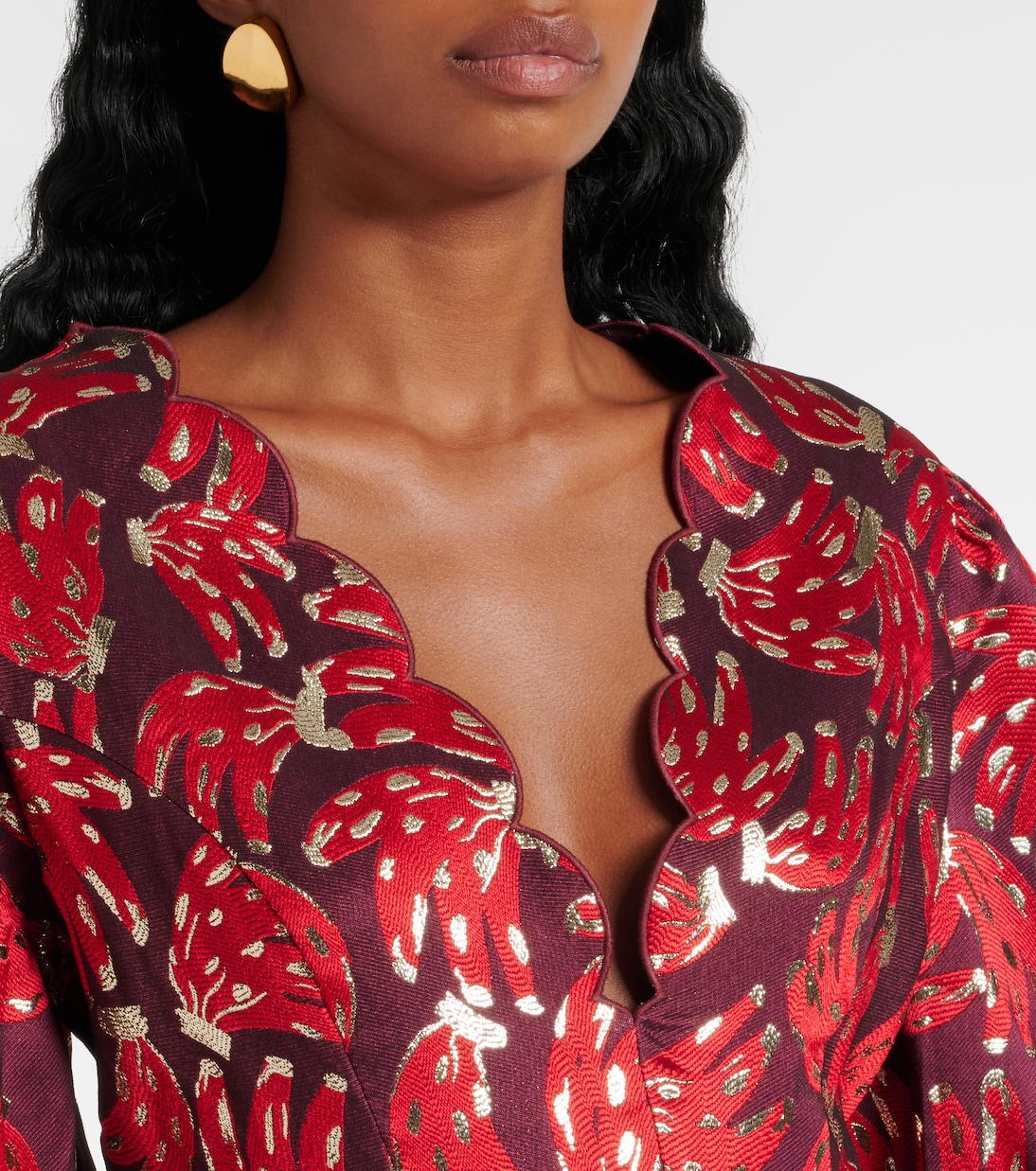 Abito midi Bossa Banana in jacquard | Farm Rio