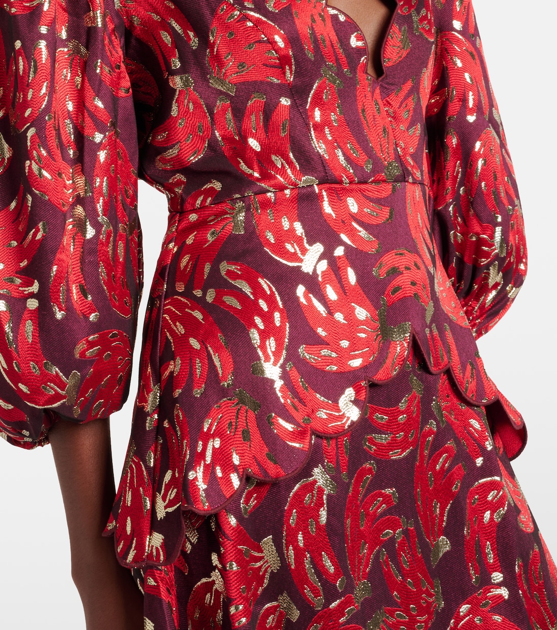 Abito midi Bossa Banana in jacquard | Farm Rio