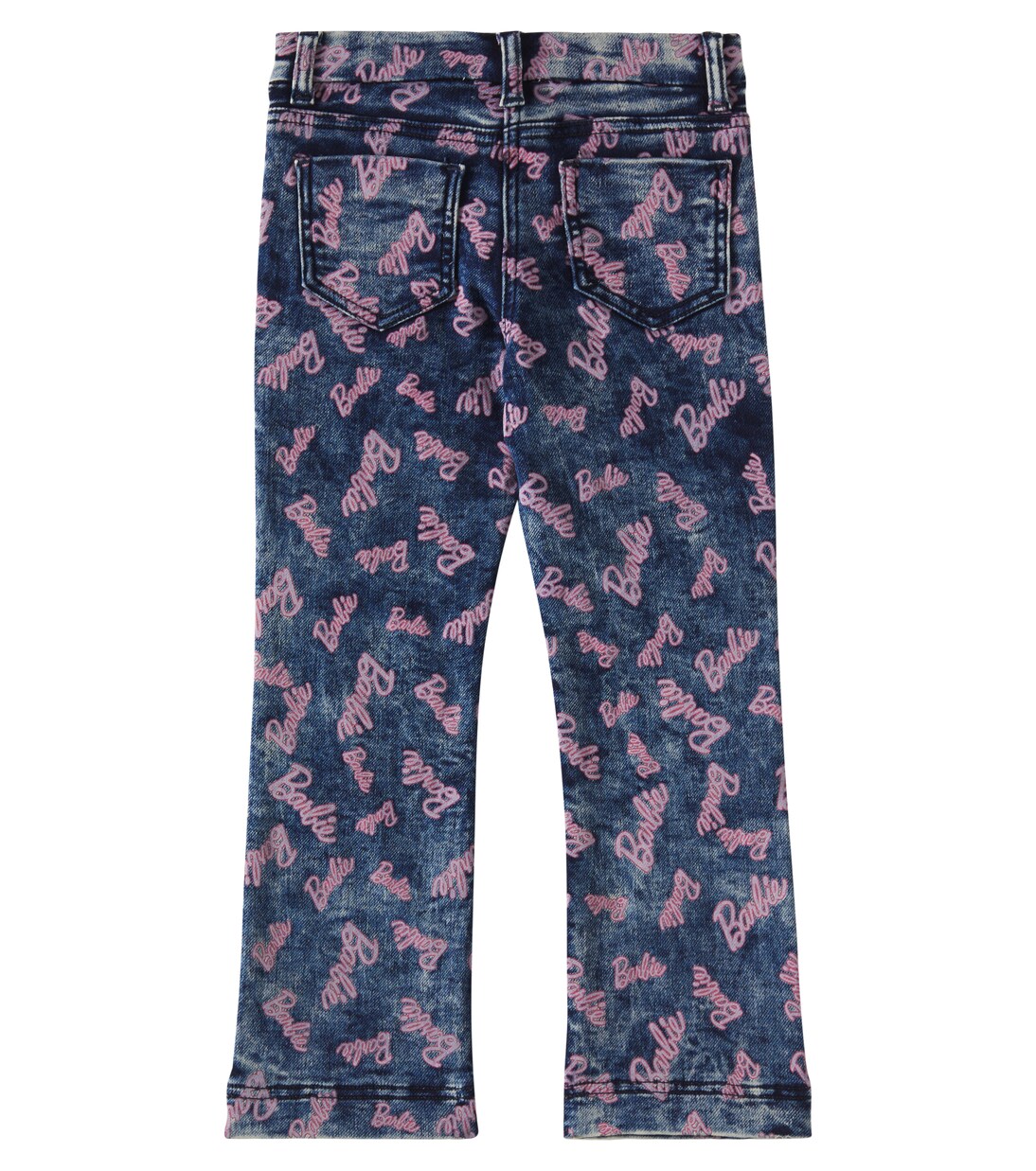 x Barbie® jeans rectos estampados | Monnalisa